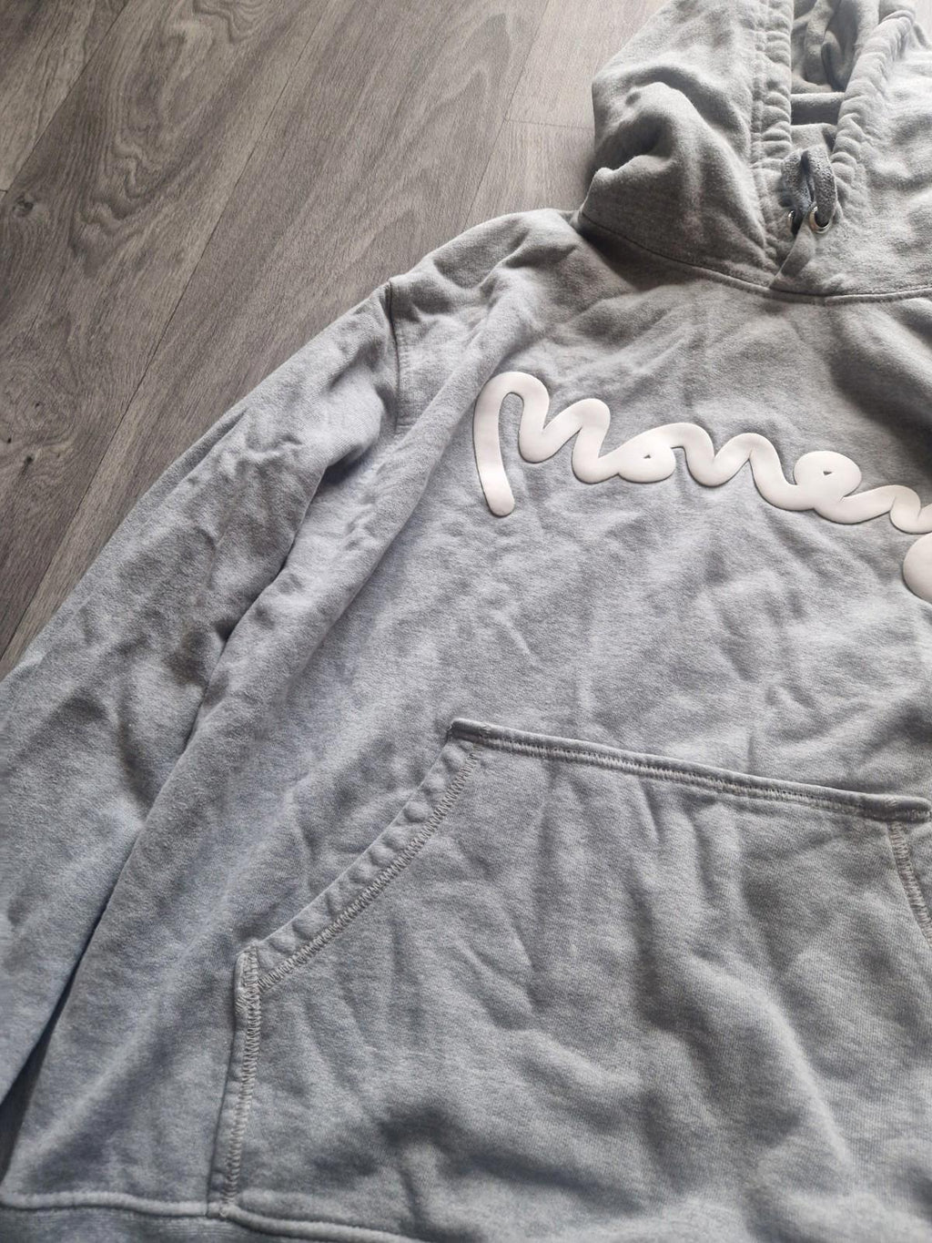 Money Sig Ape Hood Ice Grey Melange Uk Size  Xl