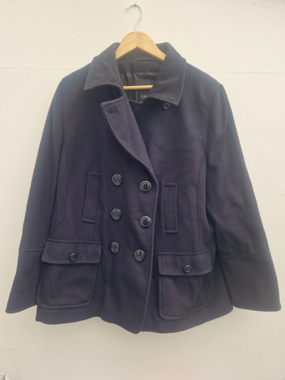 Brasler Sport Line Double Breasted  90% Virgin Wool 10% Cashmere  Coat Size 18