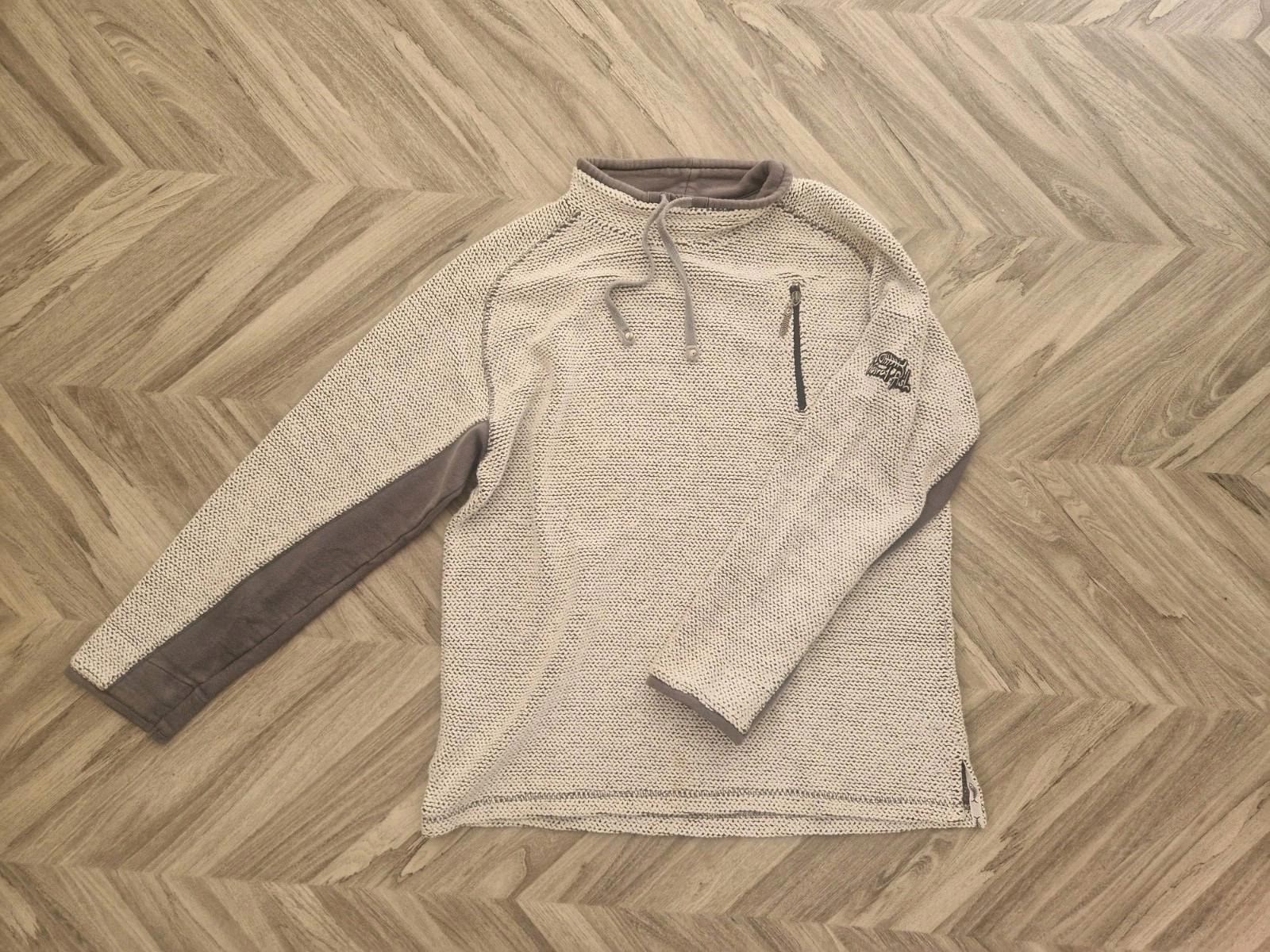 Weird Fish Macaroni Knit Mock Neck Jumper Cream Colour   Uk Size M Vgc