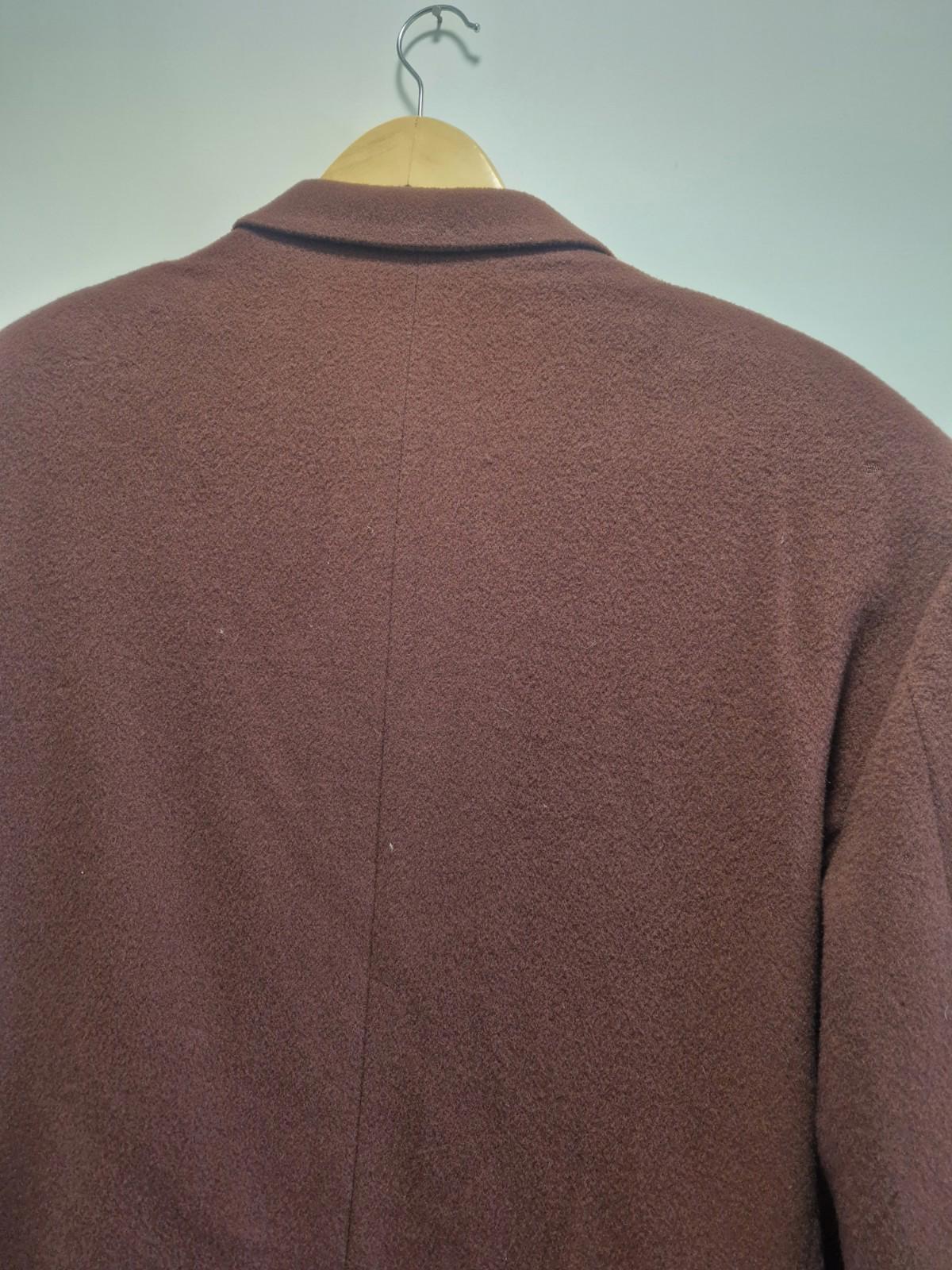 Vintage Top Man burgundy wool and cashmere blend men's blazer Uk Medium