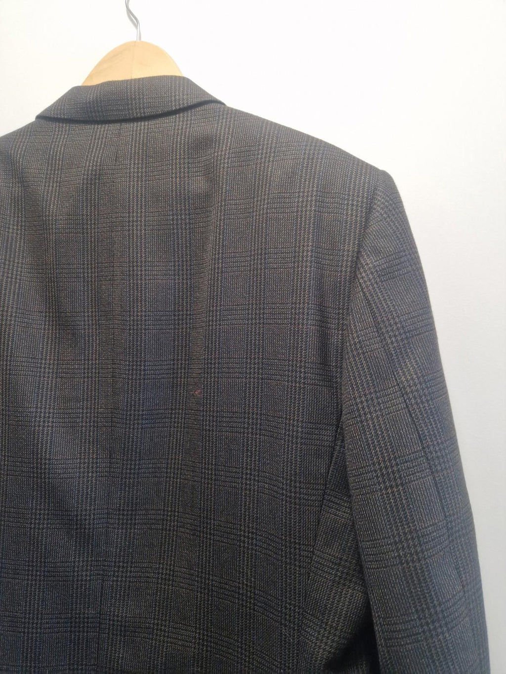 Joseph & feiss International Moore grey plaid wool blazer Jacket Uk M