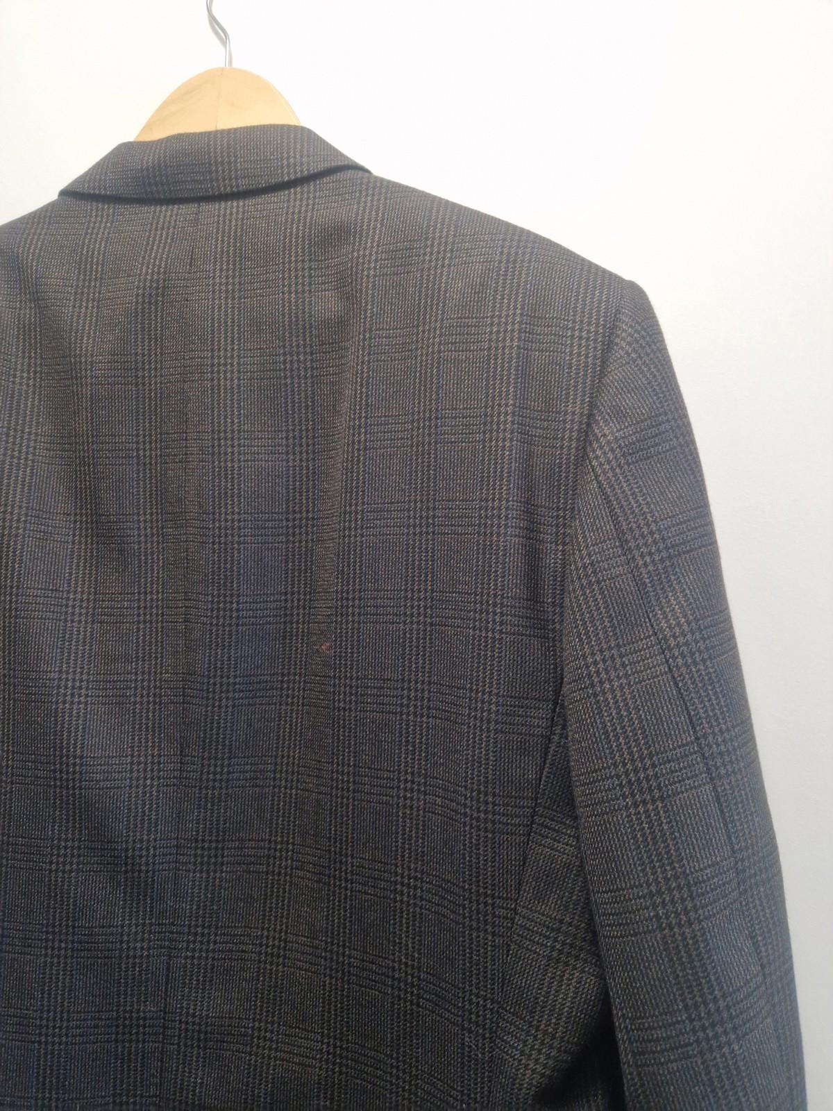 Joseph & feiss International Moore grey plaid wool blazer Jacket Uk M