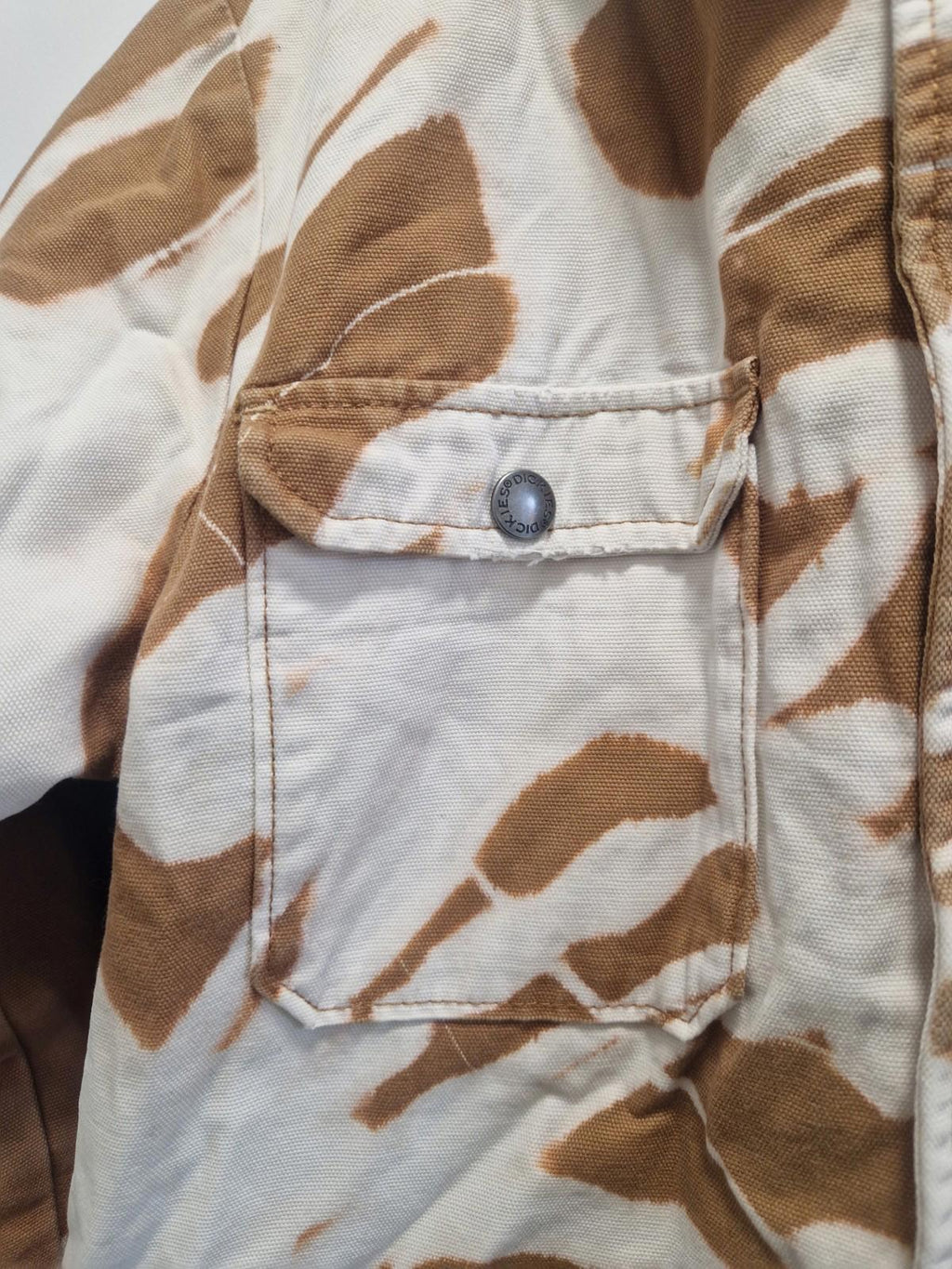 Dickies Tie Dye Design Cotton Hybrid Hooded Jacket Utility Design Uk Size L Gc