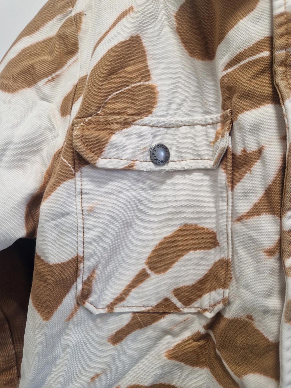 Dickies Tie Dye Design Cotton Hybrid Hooded Jacket Utility Design Uk Size L Gc