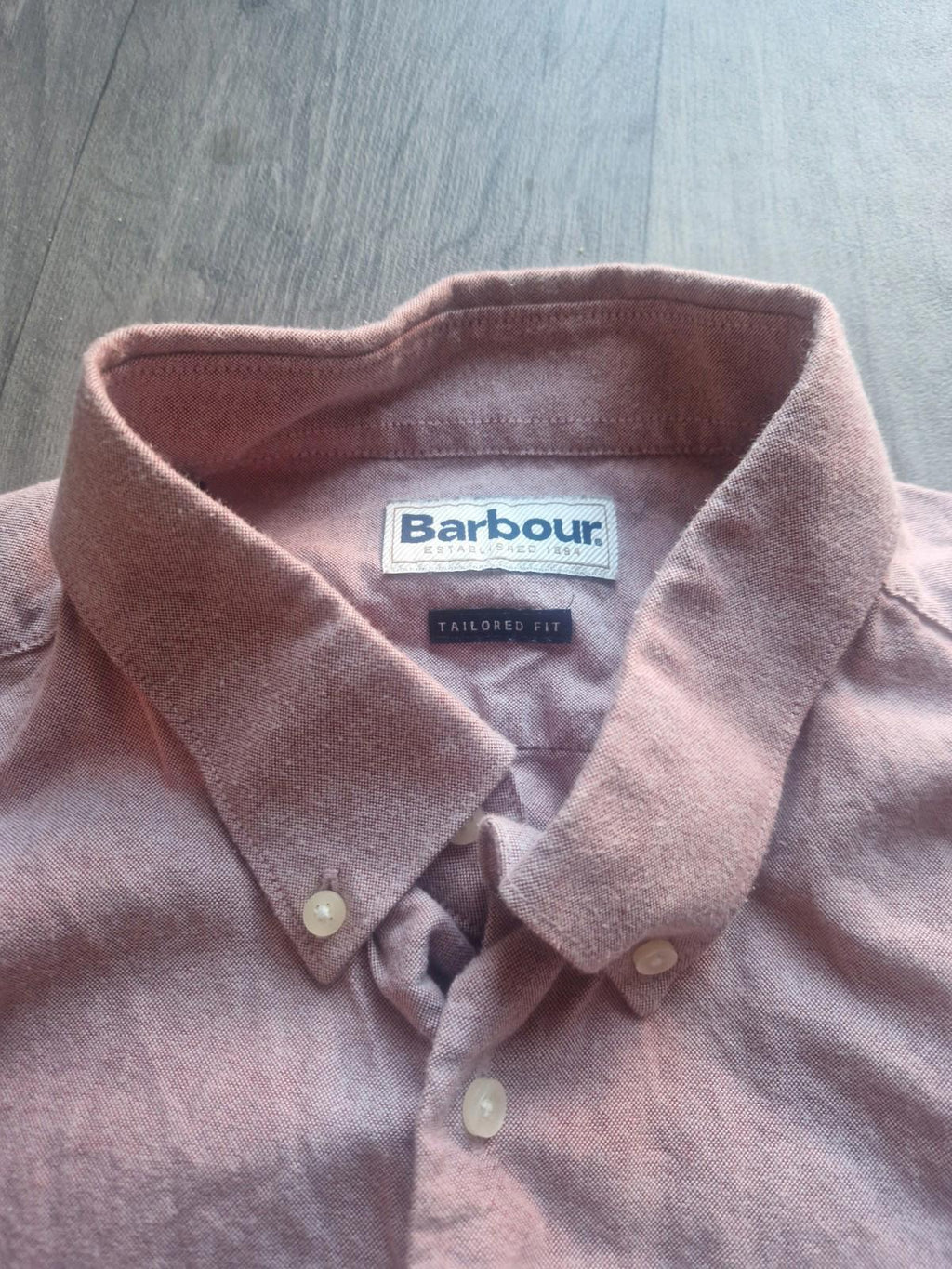 Barbour Tailored Fit 100% Cotton  Button Up Shirt Uk Xl Vgc