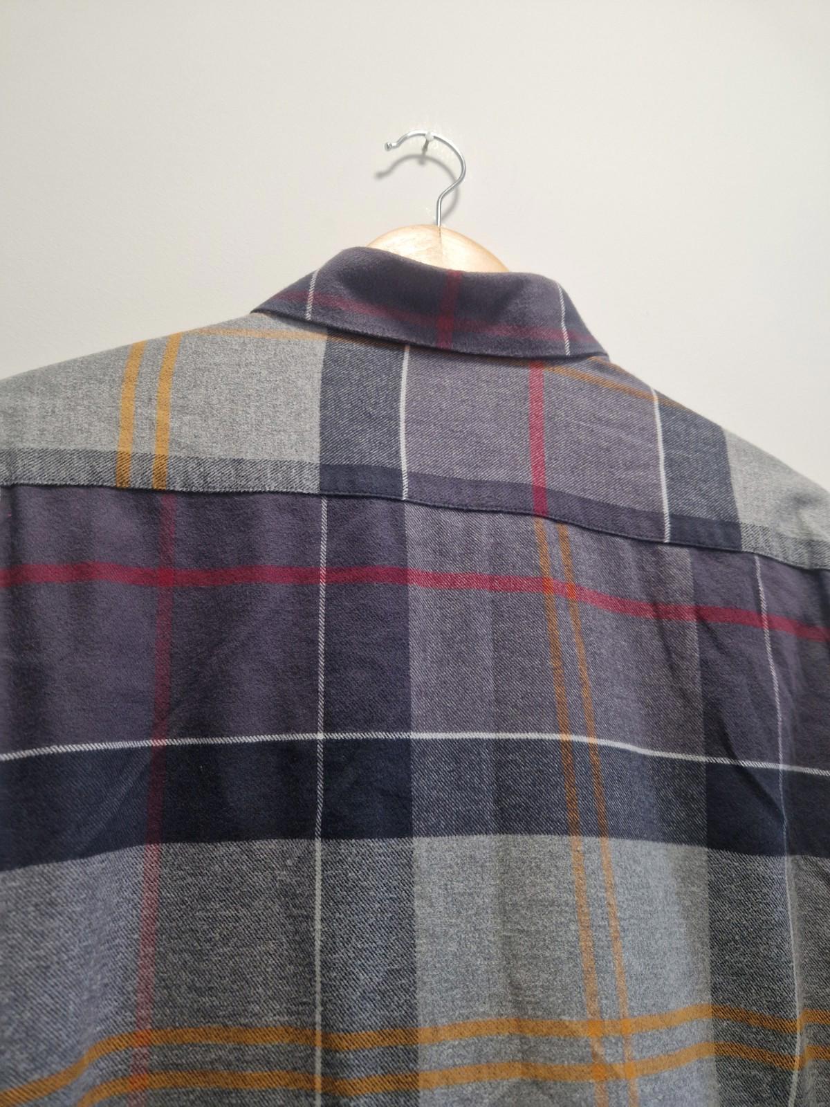 Barbour Stapleton John tartan Checked Flannel Shirt Uk Size Xl Good Condition