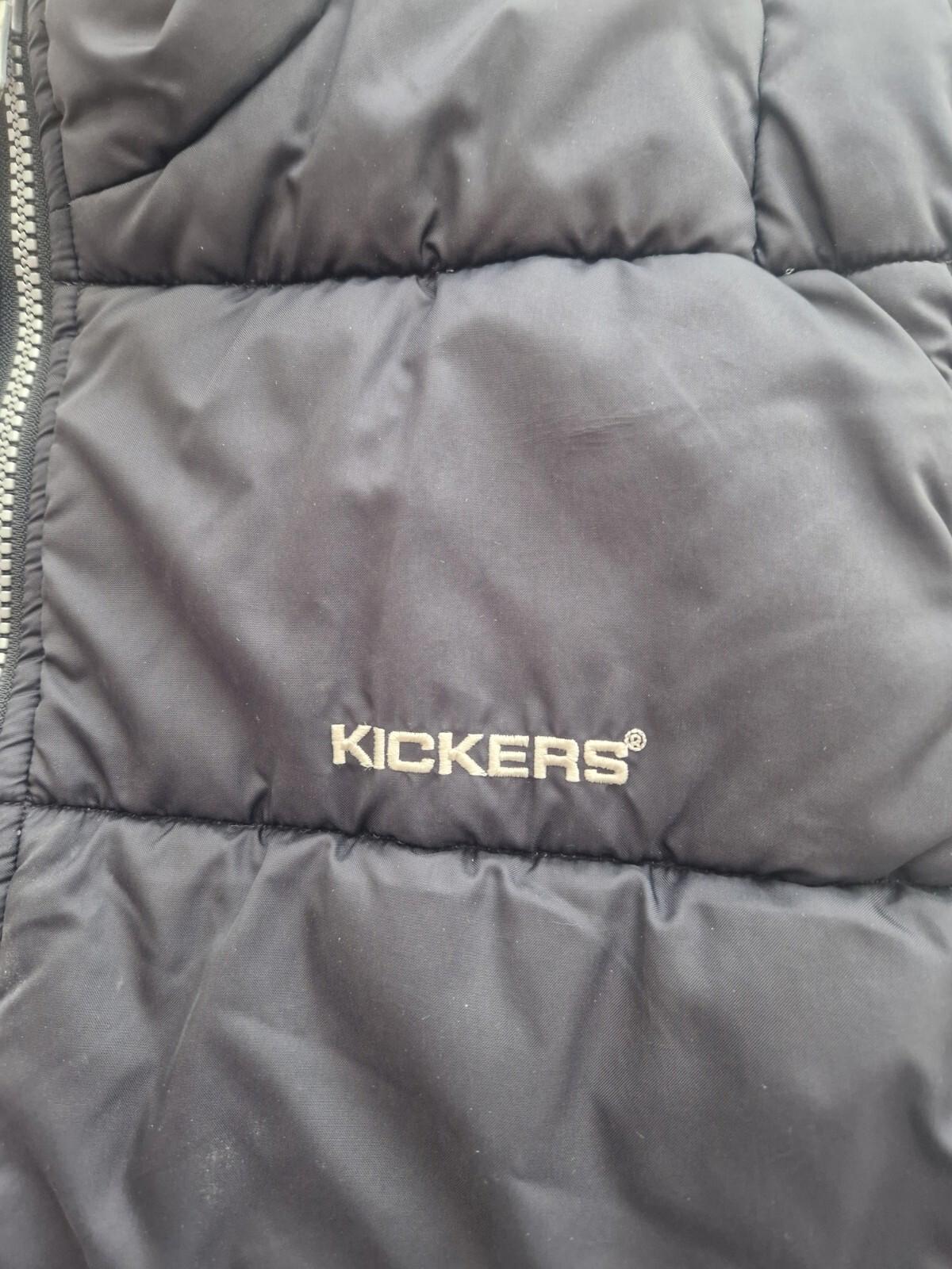 Kickers 90s vintage reversible body warmer Gilet Uk Size M Gc