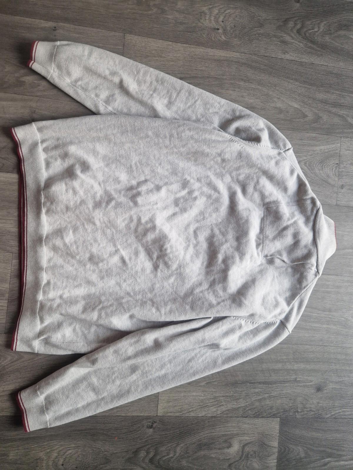 Hugo Boss Grey Quarter Zip Sweatshirt Jumper Uk Size Xxl Slim Fit Vgc
