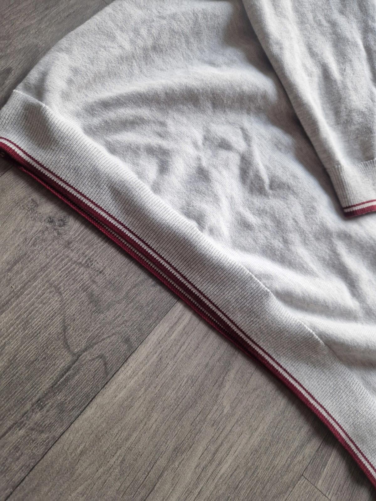 Hugo Boss Grey Quarter Zip Sweatshirt Jumper Uk Size Xxl Slim Fit Vgc
