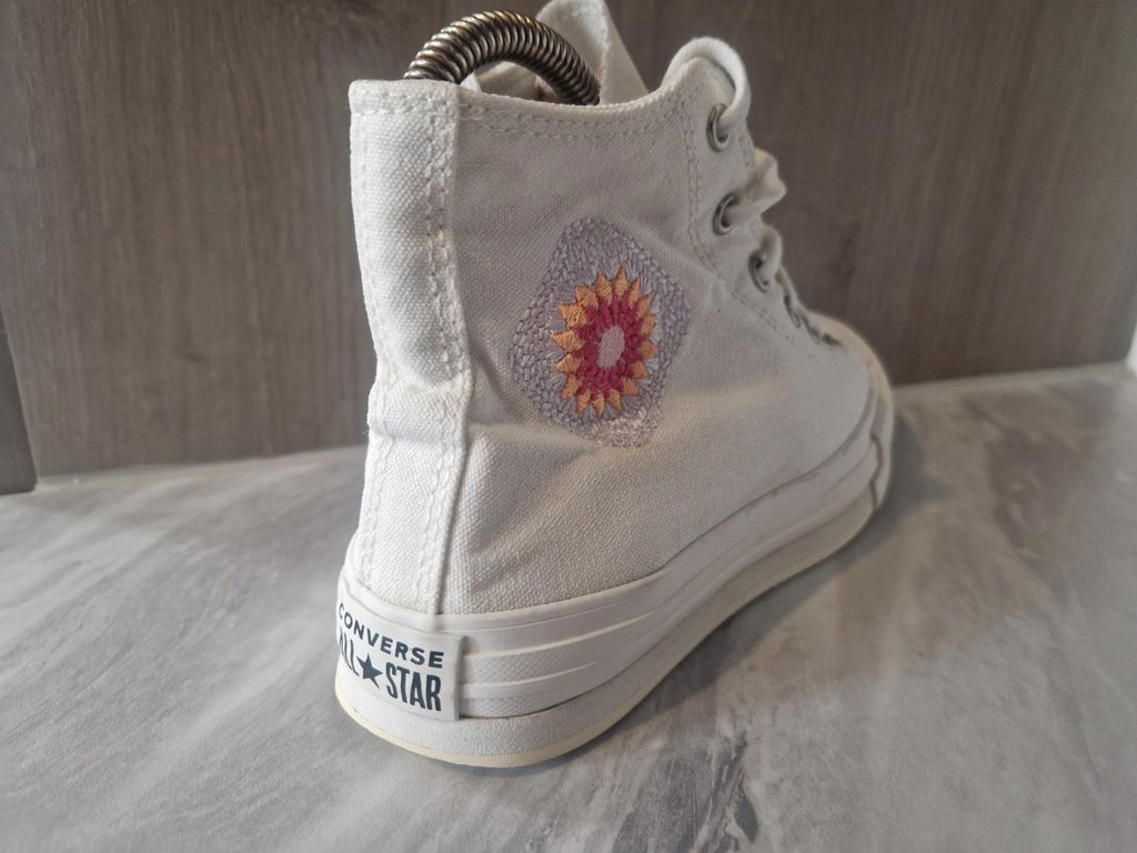 Converse Chuck Taylor All Star EVA Lift Platform High GS 'Festival Florals' Uk 5