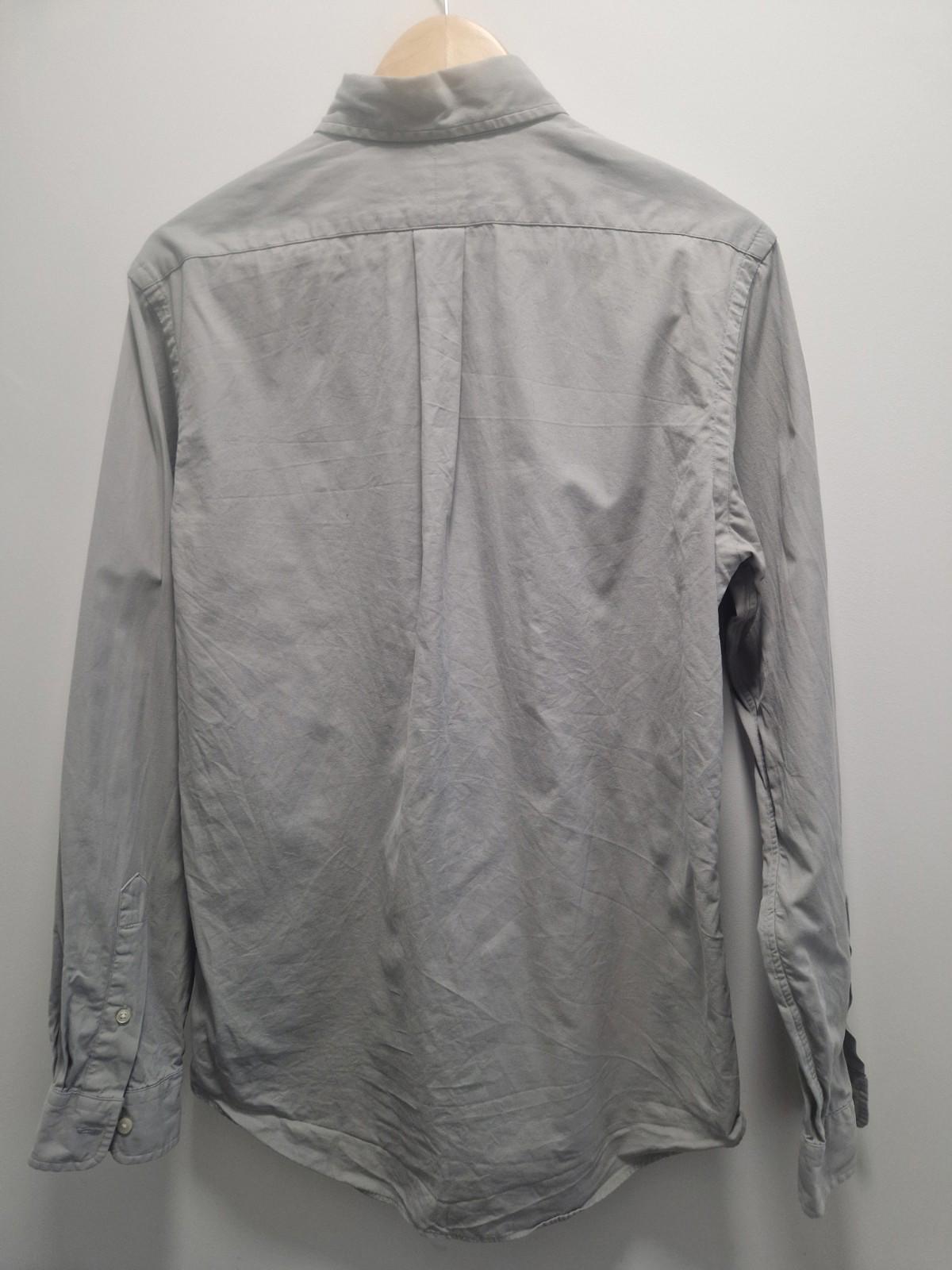 Polo Ralph Lauren Custom Fit Oxford Cotton Shirt in a grey stone color Uk M Gc