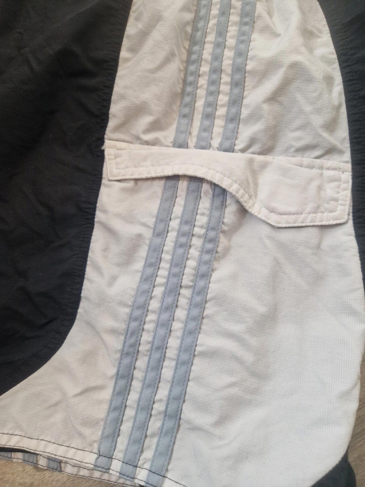 Adidas Mesh Lined Black & White Hits Shorts With Side Pocket Uk Size L Gc 2012