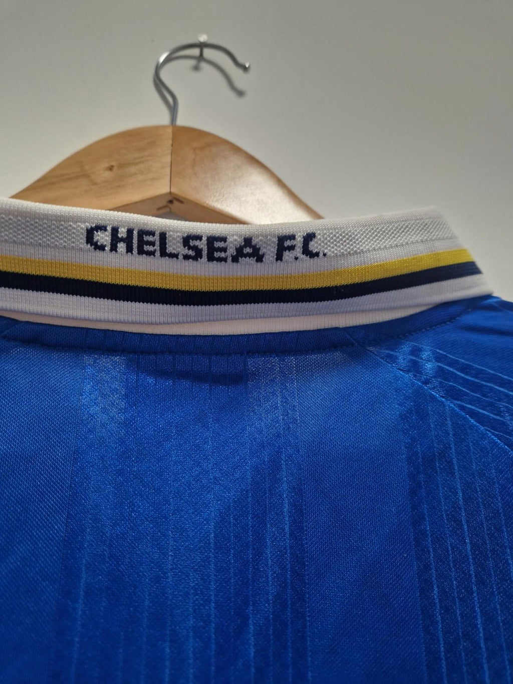 Score Draw Mens Chelsea 98 Home Jersey Licensed Retro Shirt Uk xl Preowened Gc