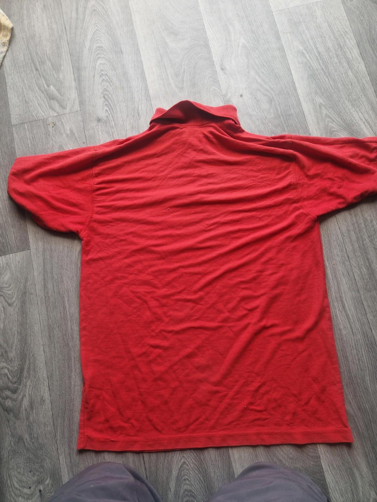 Ralph Lauren Mens Red Polo Shirt Uk Size Large Euro 4 Gc