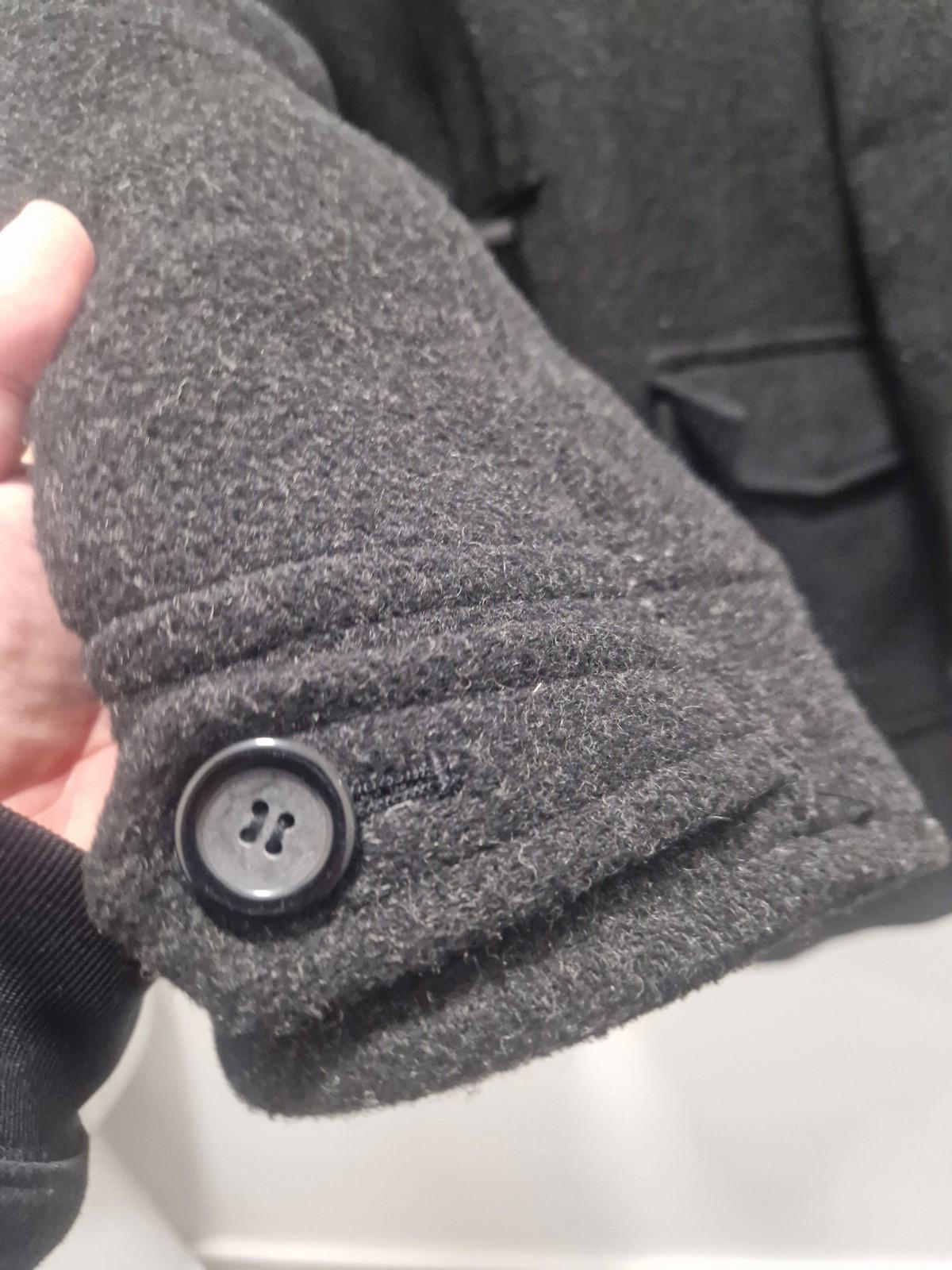 Duffle Coat Butler & Webb Men's Wool Duffle Coat With Hood  Black Uk Xl Gc