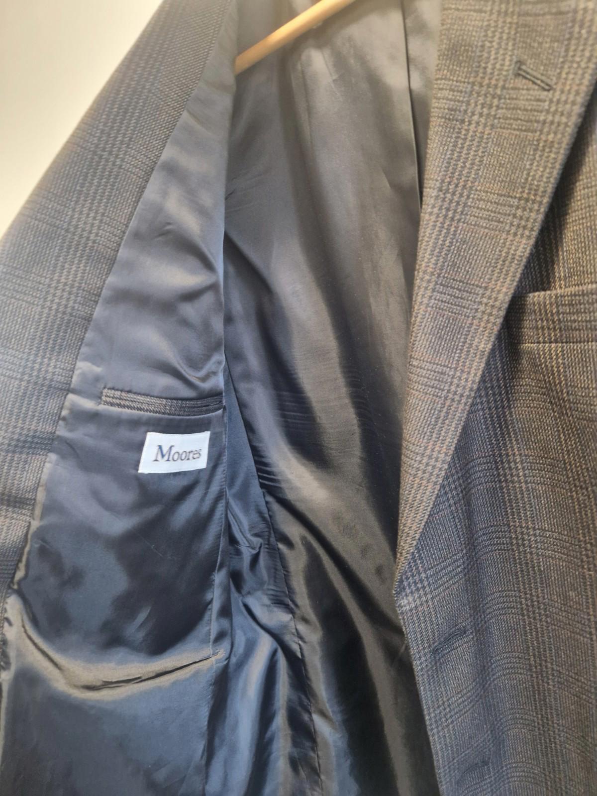 Joseph & feiss International Moore grey plaid wool blazer Jacket Uk M