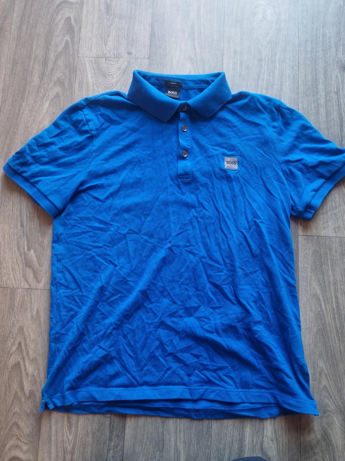 Hugo Boss passenger polo shirt Blue Uk Xl Slim Fit On A Black Label