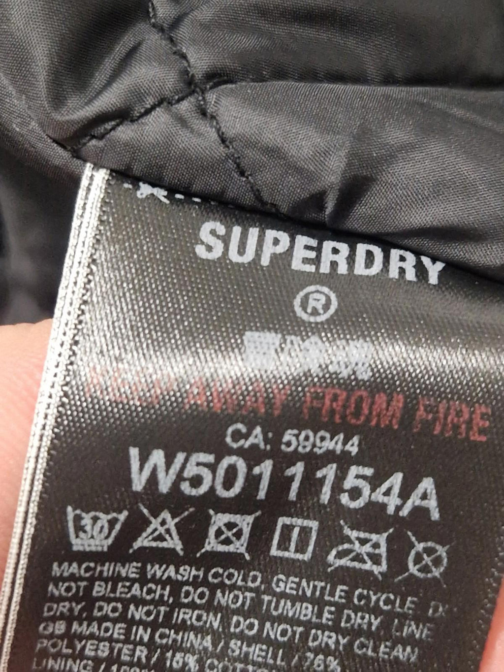 Superdry Ultimate Microfibre SD-Wind Jacket Black Uk Size 16 Preowened  Gc