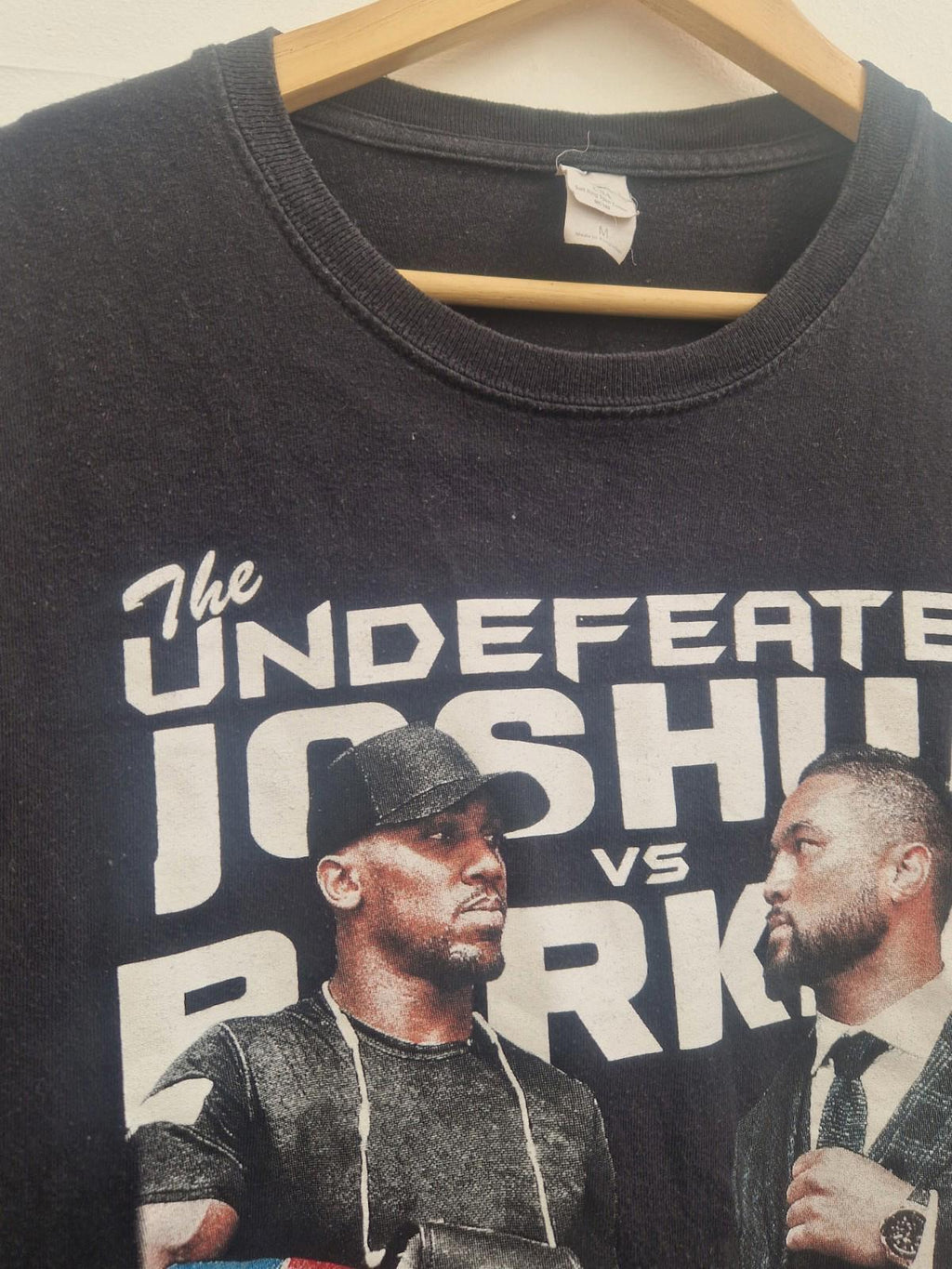 Rare 2018 Anthony Joshua  Vs Joseph Parker Unified World Champion  T- Shirt Uk M