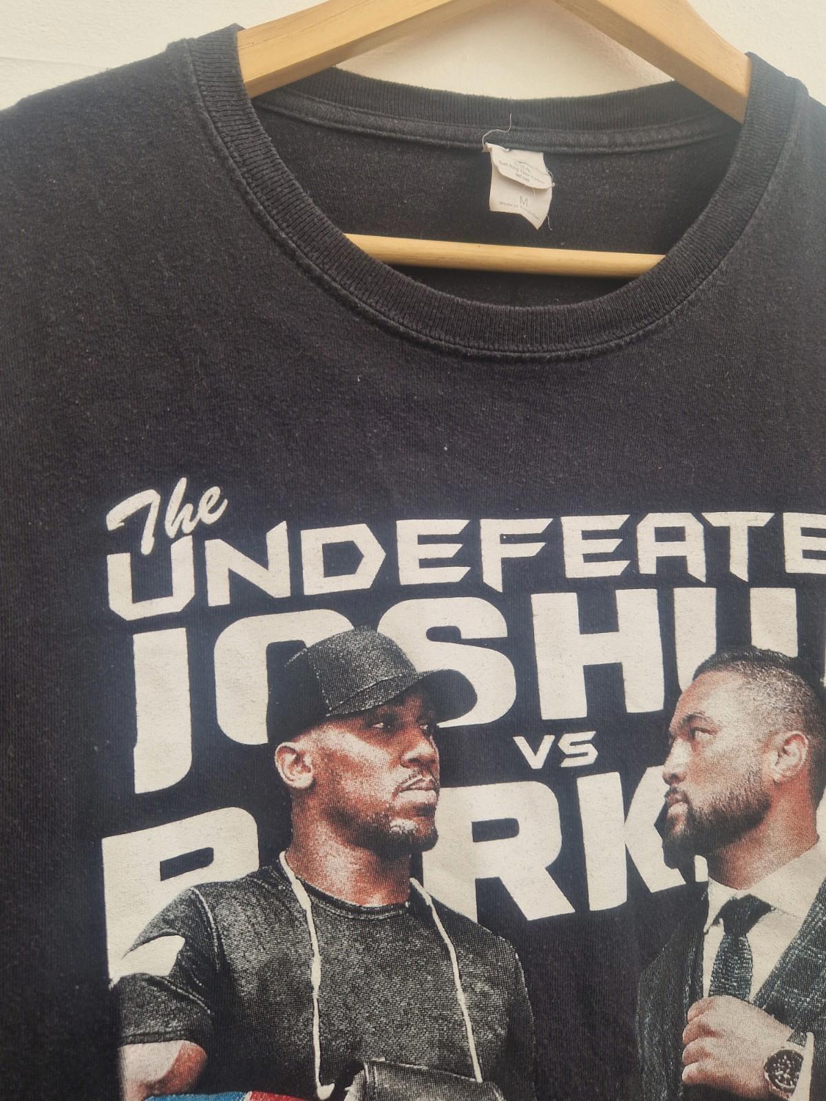 Rare 2018 Anthony Joshua  Vs Joseph Parker Unified World Champion  T- Shirt Uk M