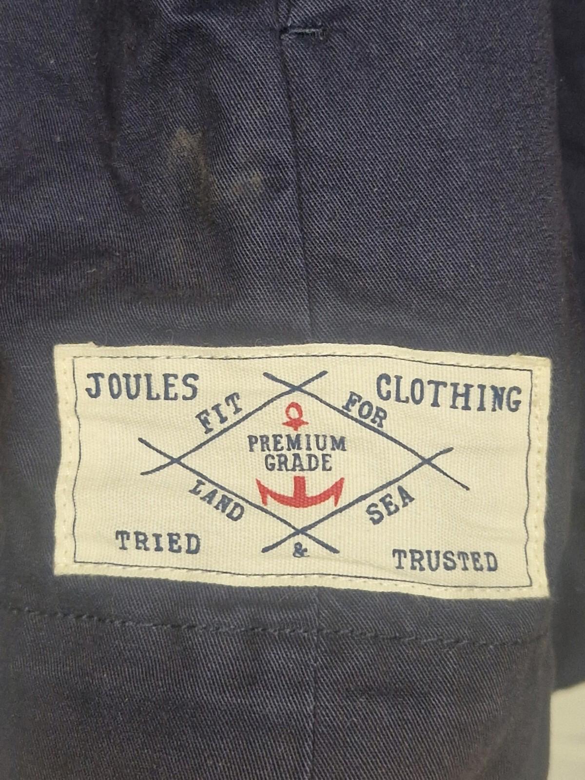 Joules  Emberton  Navy Blue Quarter  Button  Pullover Windbreaker Jacket Size 10