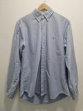 Polo Ralph Lauren Light Blue Embroidered  Pony Oxford shirt in 100% cotton Uk Xl