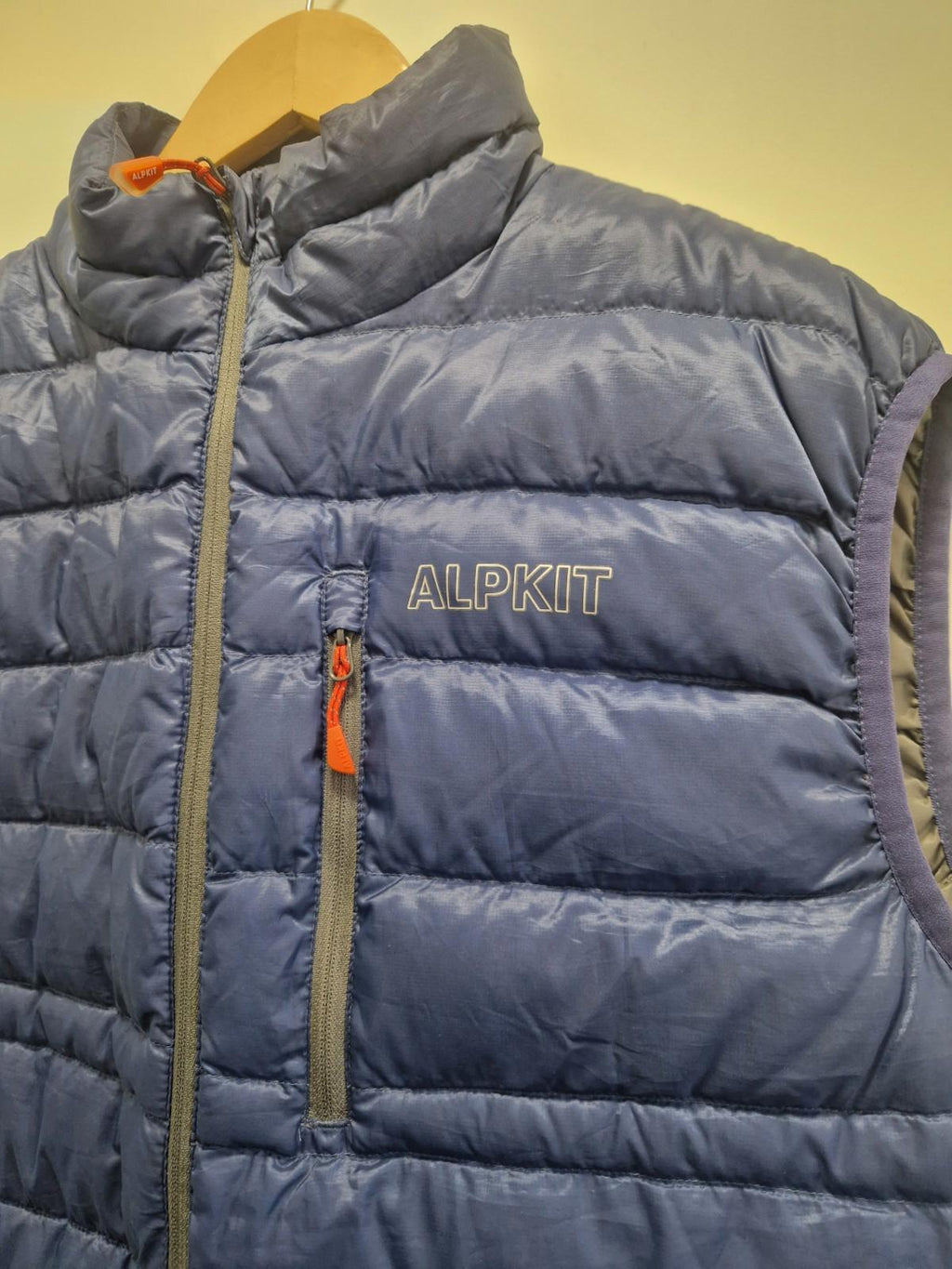 Alpkit Filoment 650 Vest Micro-baffle down Puffa gilet Navy Blue  Uk Size L Gc
