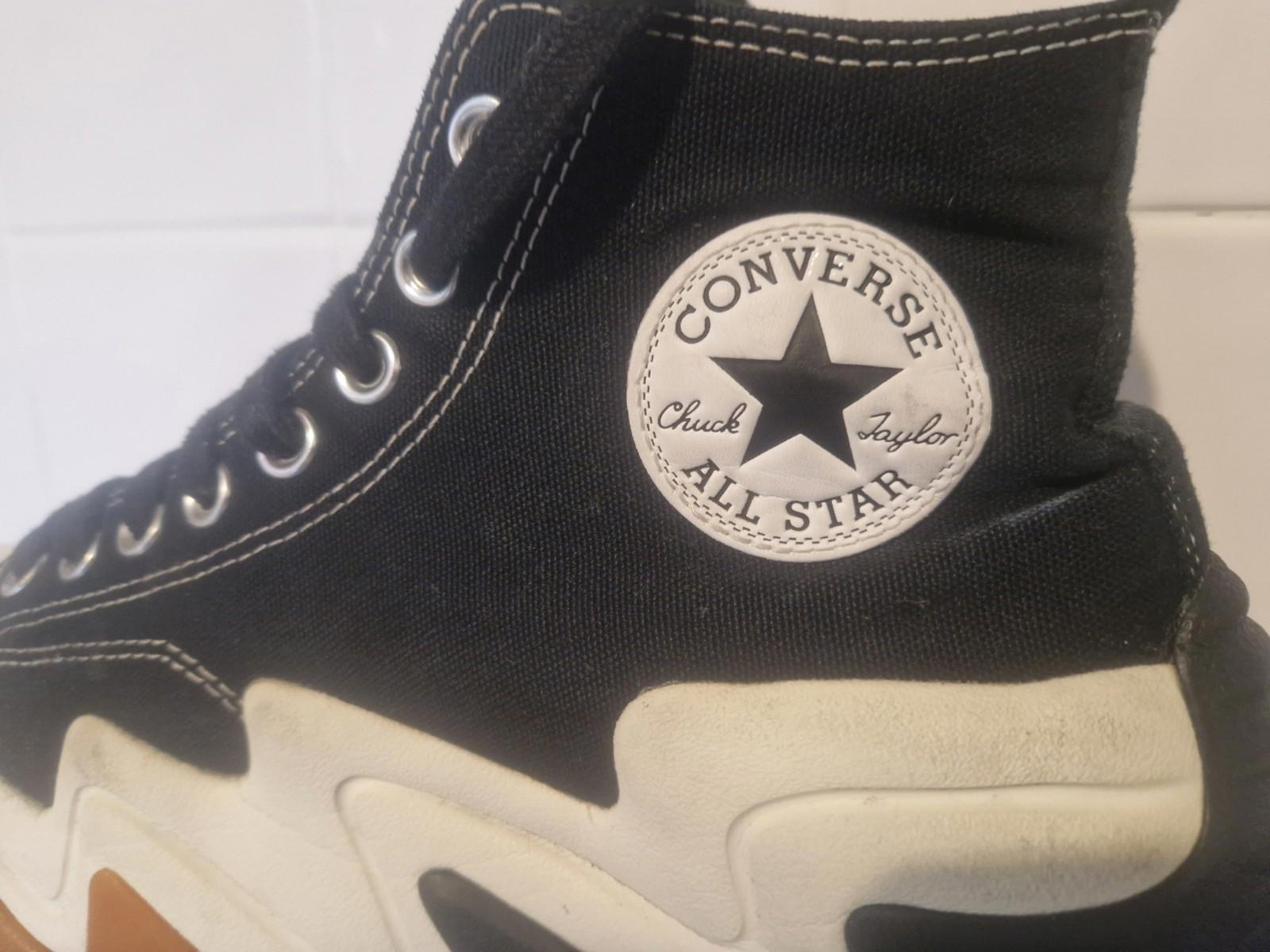 Converse Run Star Motion Black/Gum/Honey Unisex Shoes High Top UK7.5/W10 Gc