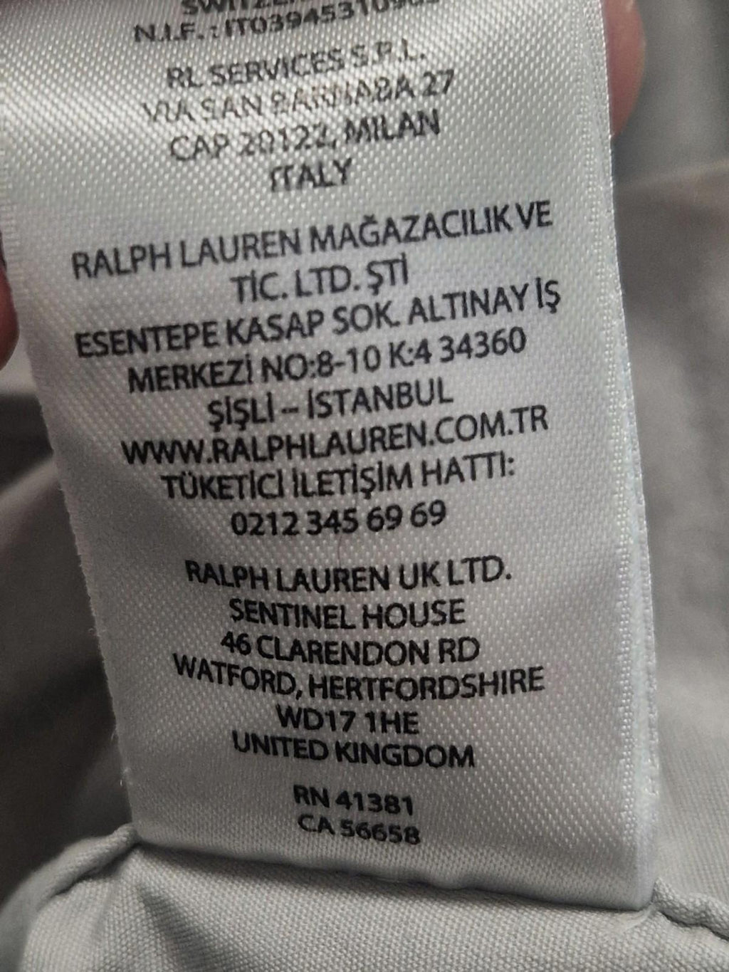 Polo Ralph Lauren Custom Fit Oxford Cotton Shirt in a grey stone color Uk M Gc