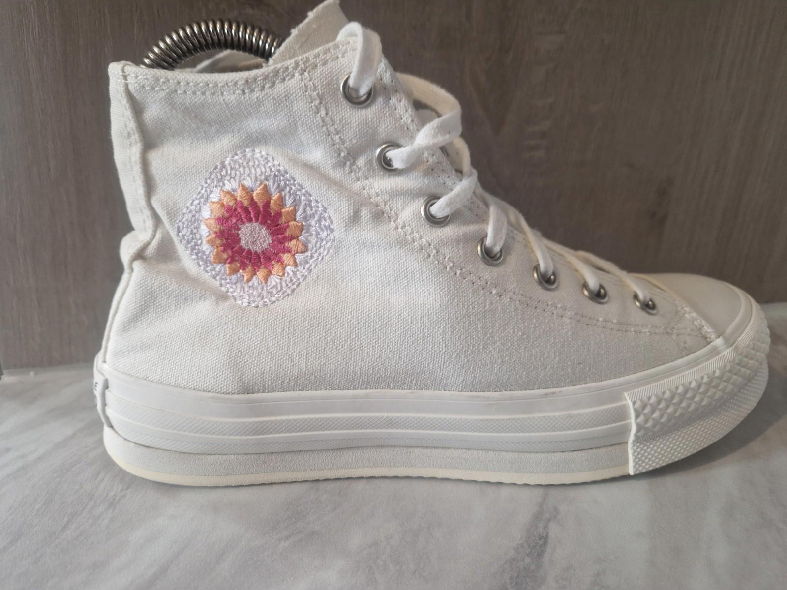 Converse Chuck Taylor All Star EVA Lift Platform High GS 'Festival Florals' Uk 5