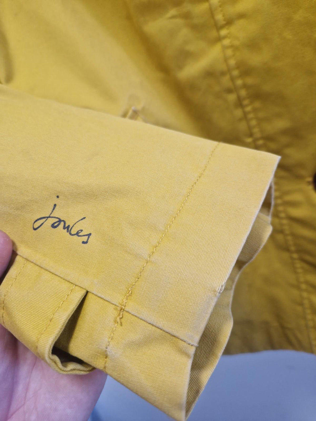 Joules Coast Women's Rain Jacket, Size 14, Hooded, Yellow/Gold
