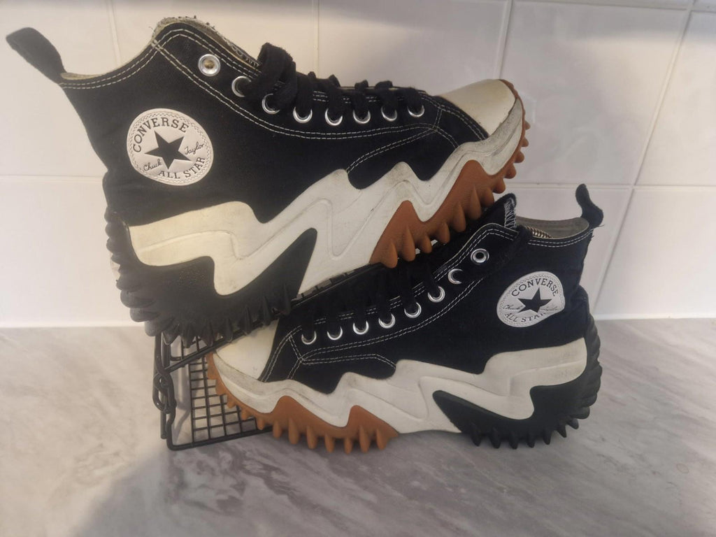 Converse Run Star Motion Black/Gum/Honey Unisex Shoes High Top UK7.5/W10 Gc