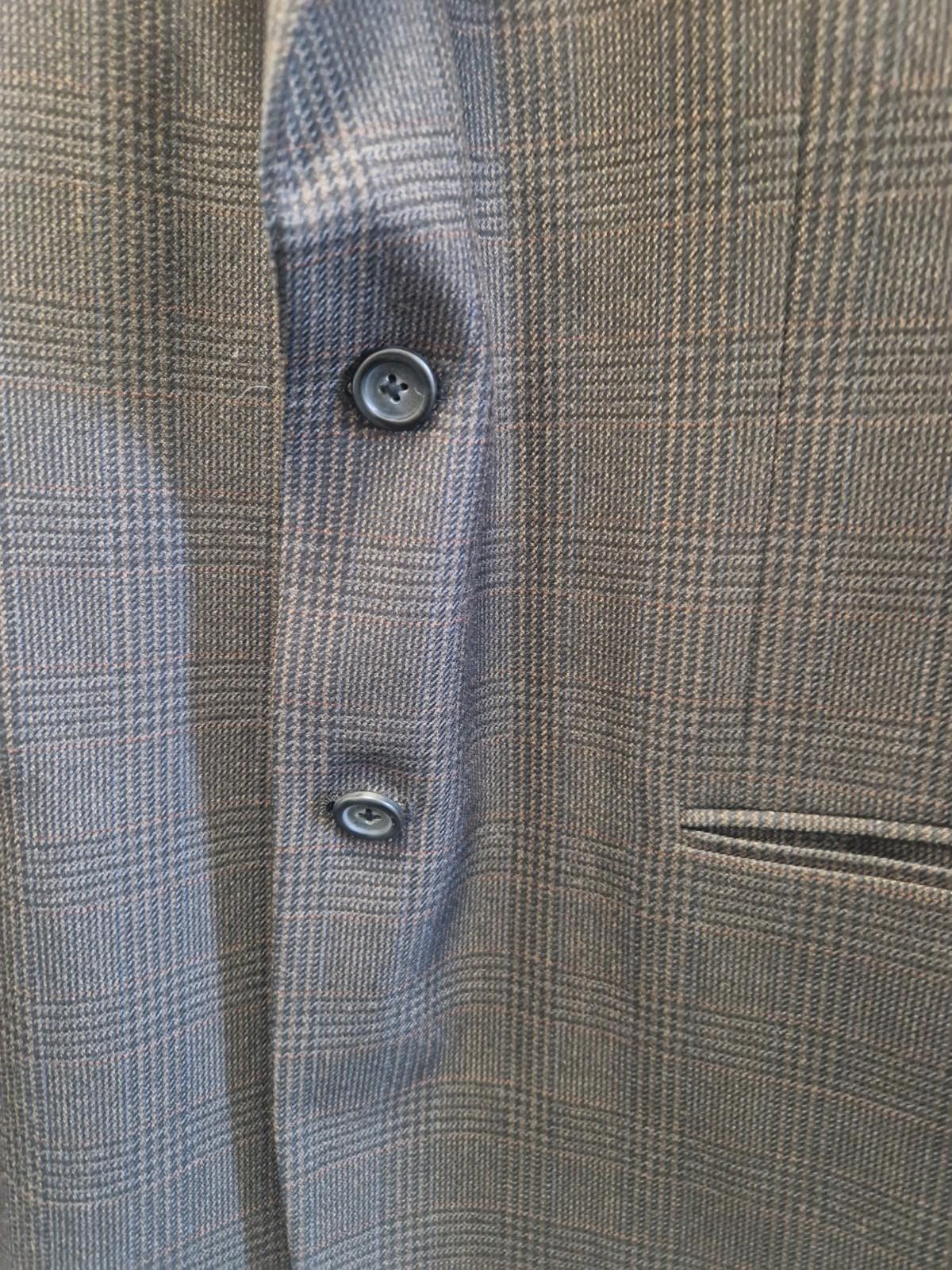 Joseph & feiss International Moore grey plaid wool blazer Jacket Uk M