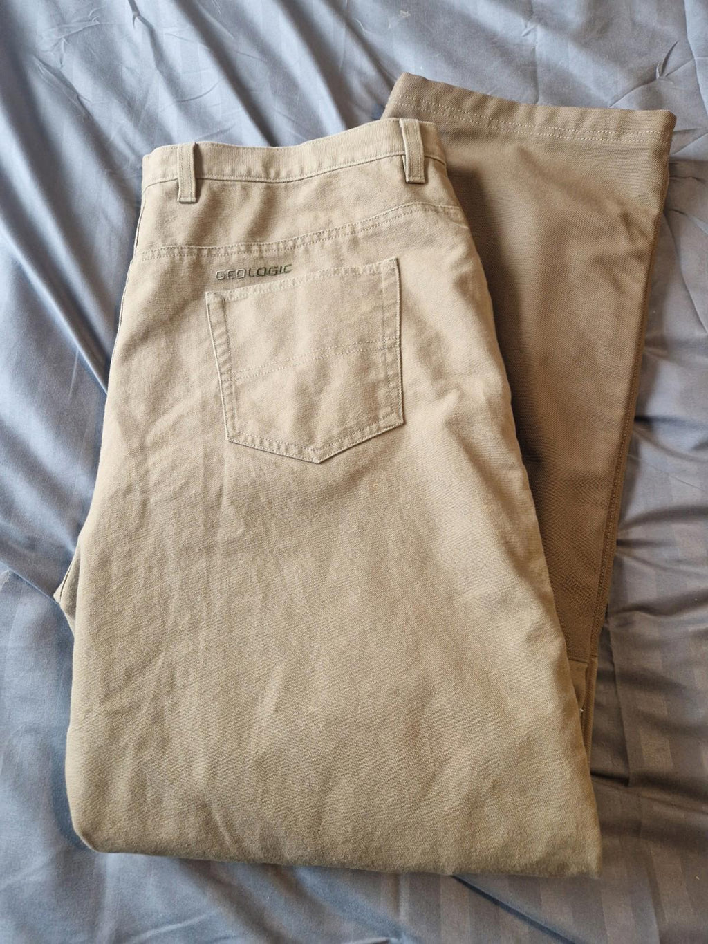 decathlon creation geologic Khaki Green Utility Trousers Euro Size 54 Uk W44x32L