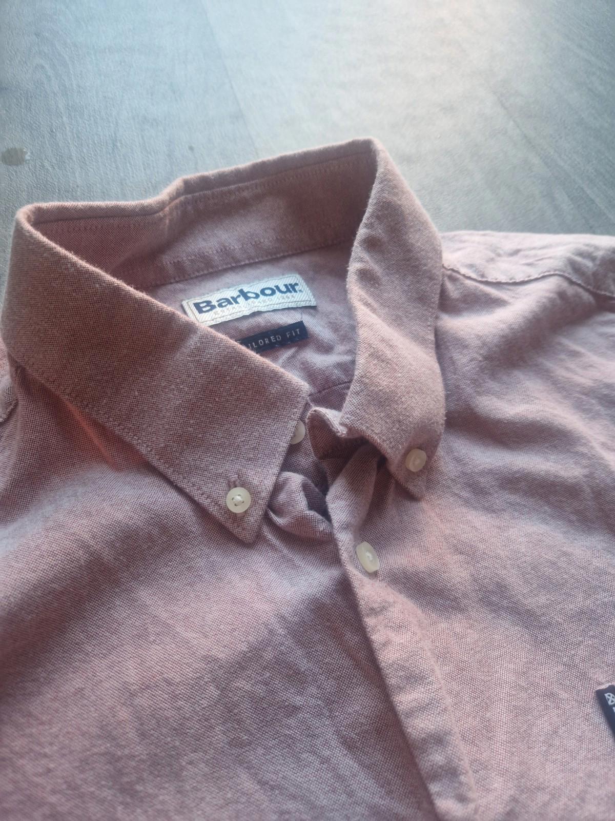 Barbour Tailored Fit 100% Cotton  Button Up Shirt Uk Xl Vgc