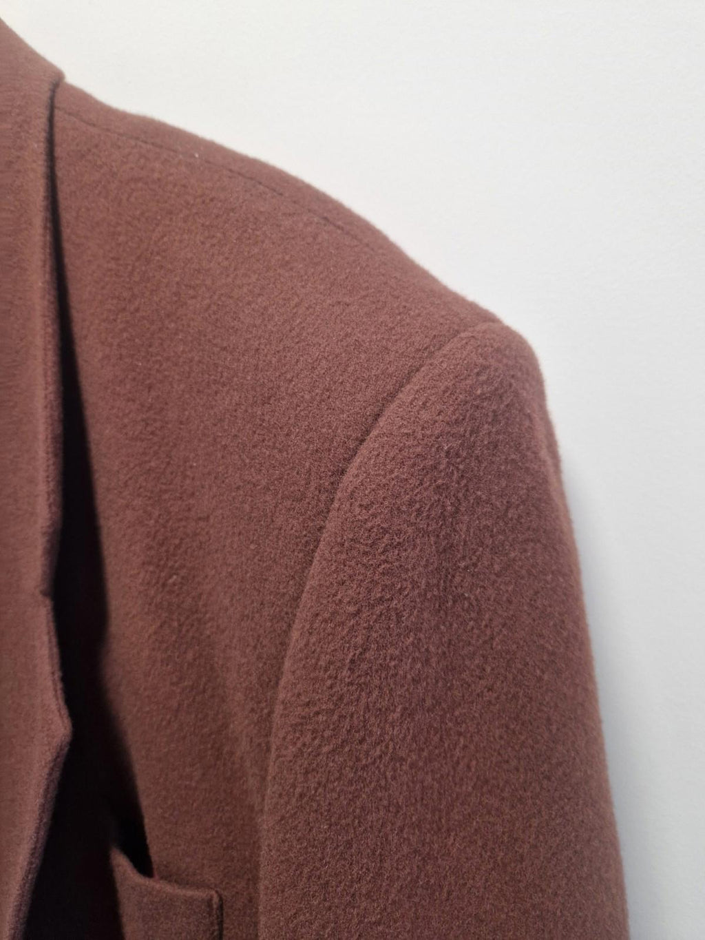 Vintage Top Man burgundy wool and cashmere blend men's blazer Uk Medium