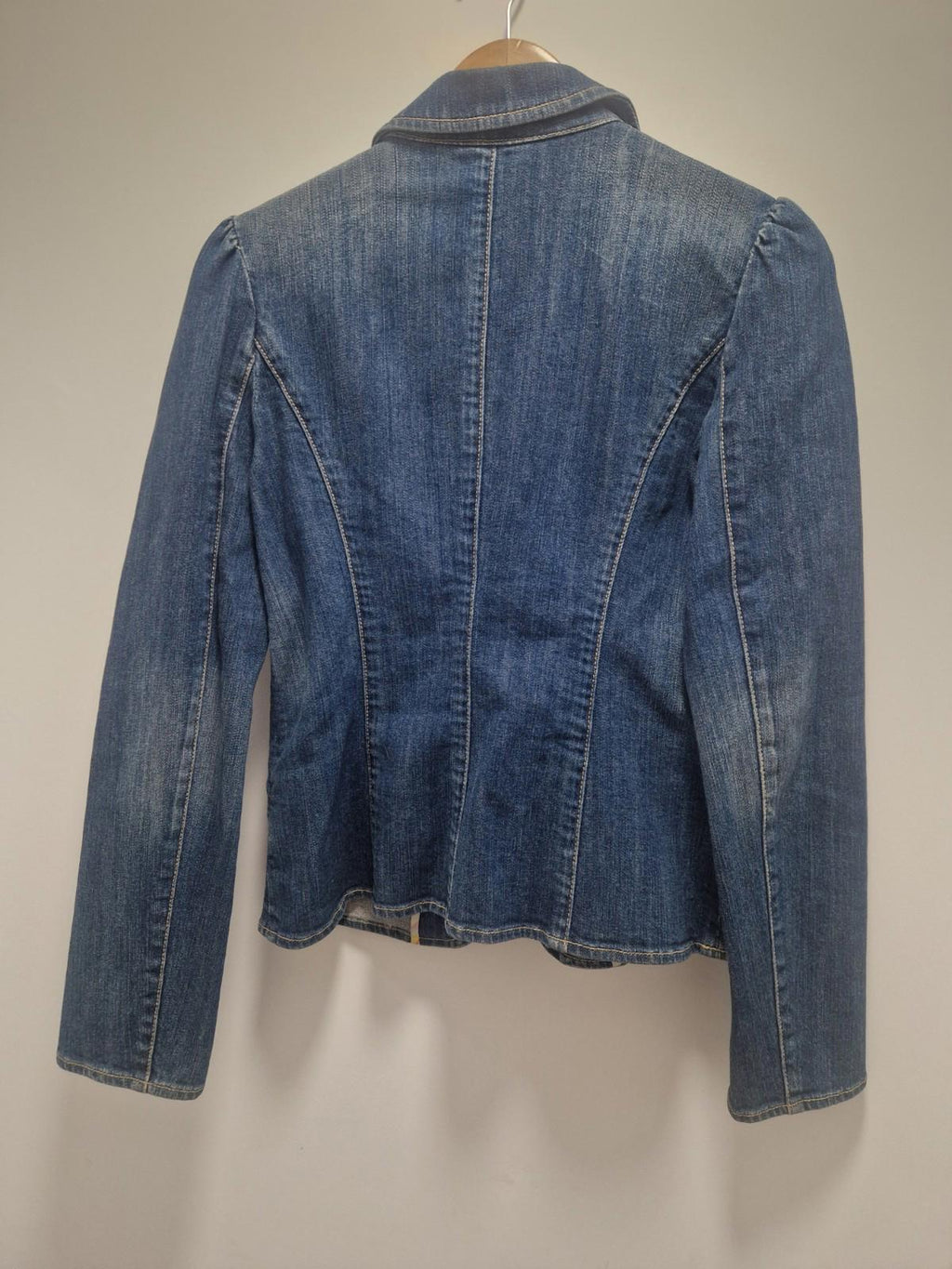 Gap 2 Button  Blue Denim  Jackets Ladies Uk Size 8 Gc