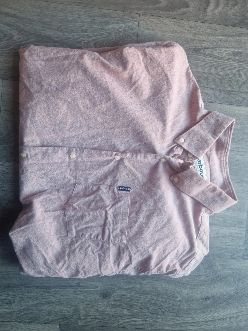 Barbour Tailored Fit 100% Cotton  Button Up Shirt Uk Xl Vgc