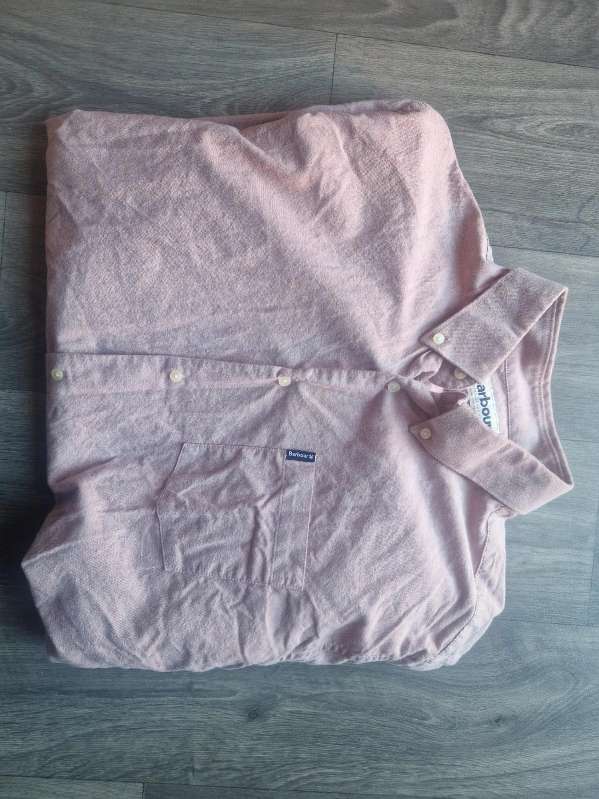 Barbour Tailored Fit 100% Cotton  Button Up Shirt Uk Xl Vgc