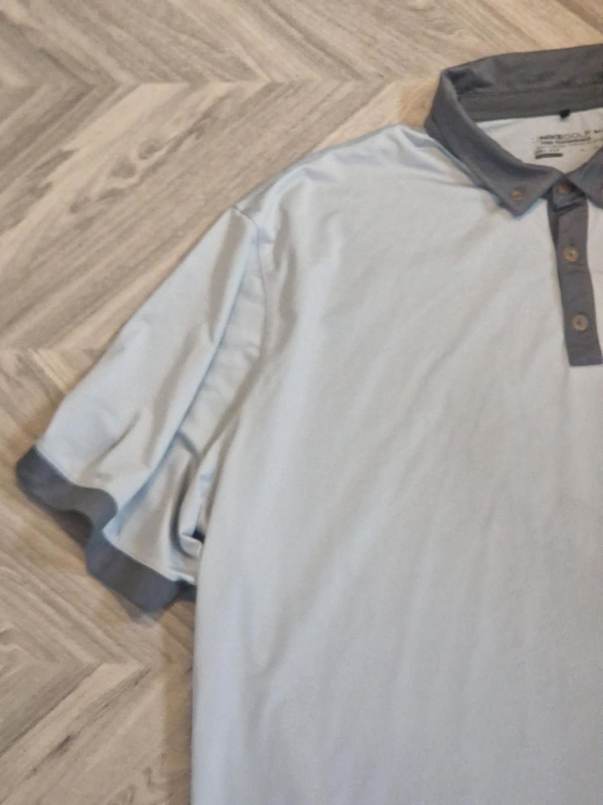 Nike Golf Tour Performance Dri- Fit   Mens Grey Polo Shirt Uk Size Xxl Gc