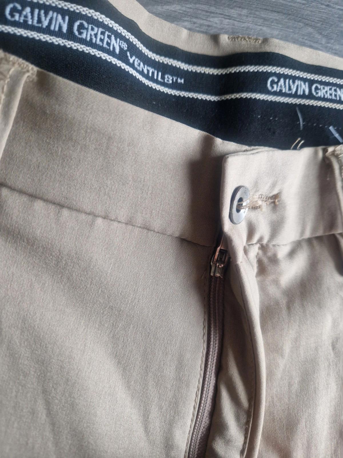 Galvin Green Ventil8 Golf Trousers Men’s W36 L30 Beige Straight Leg Golfing Vgc