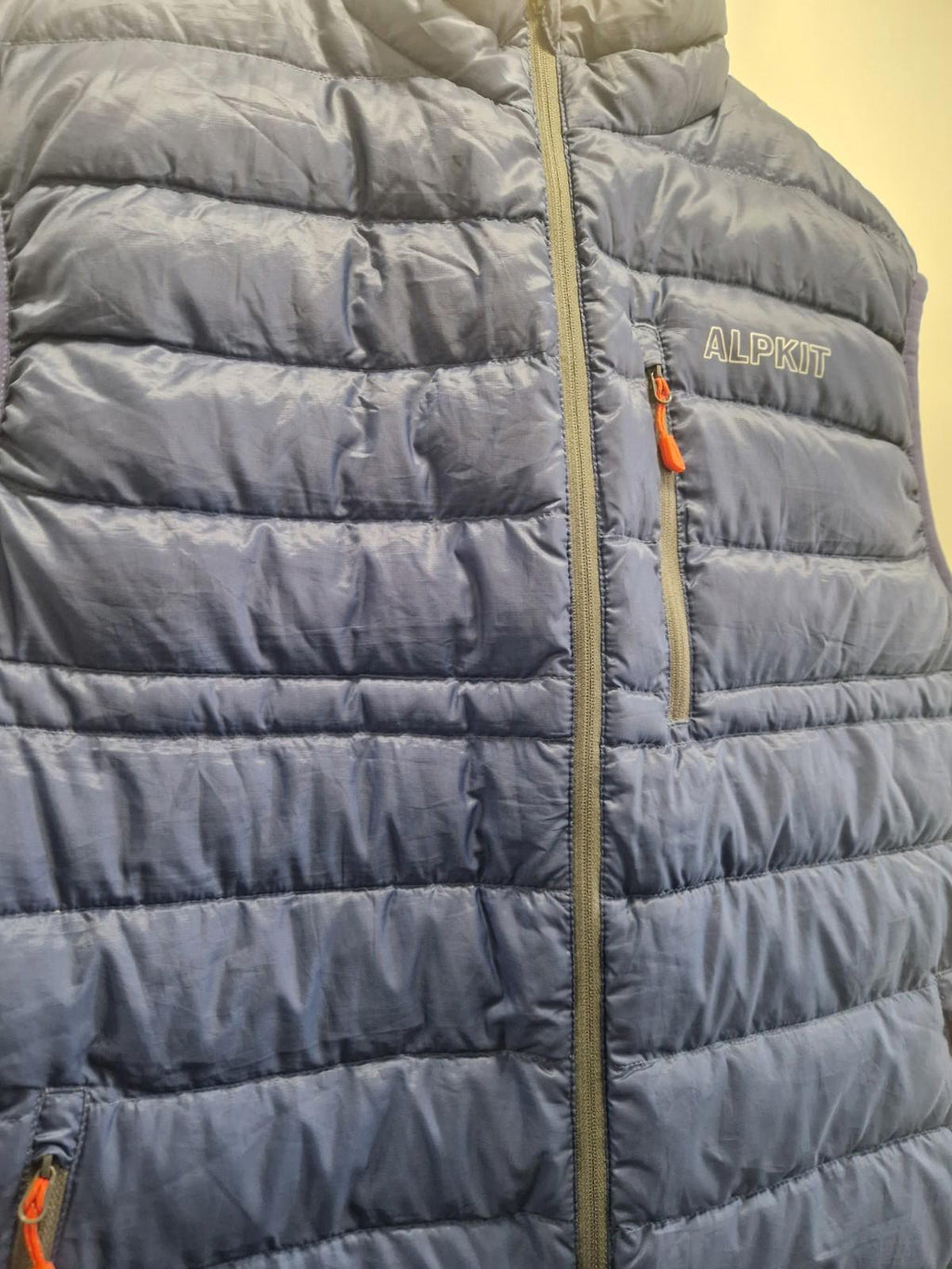 Alpkit Filoment 650 Vest Micro-baffle down Puffa gilet Navy Blue  Uk Size L Gc