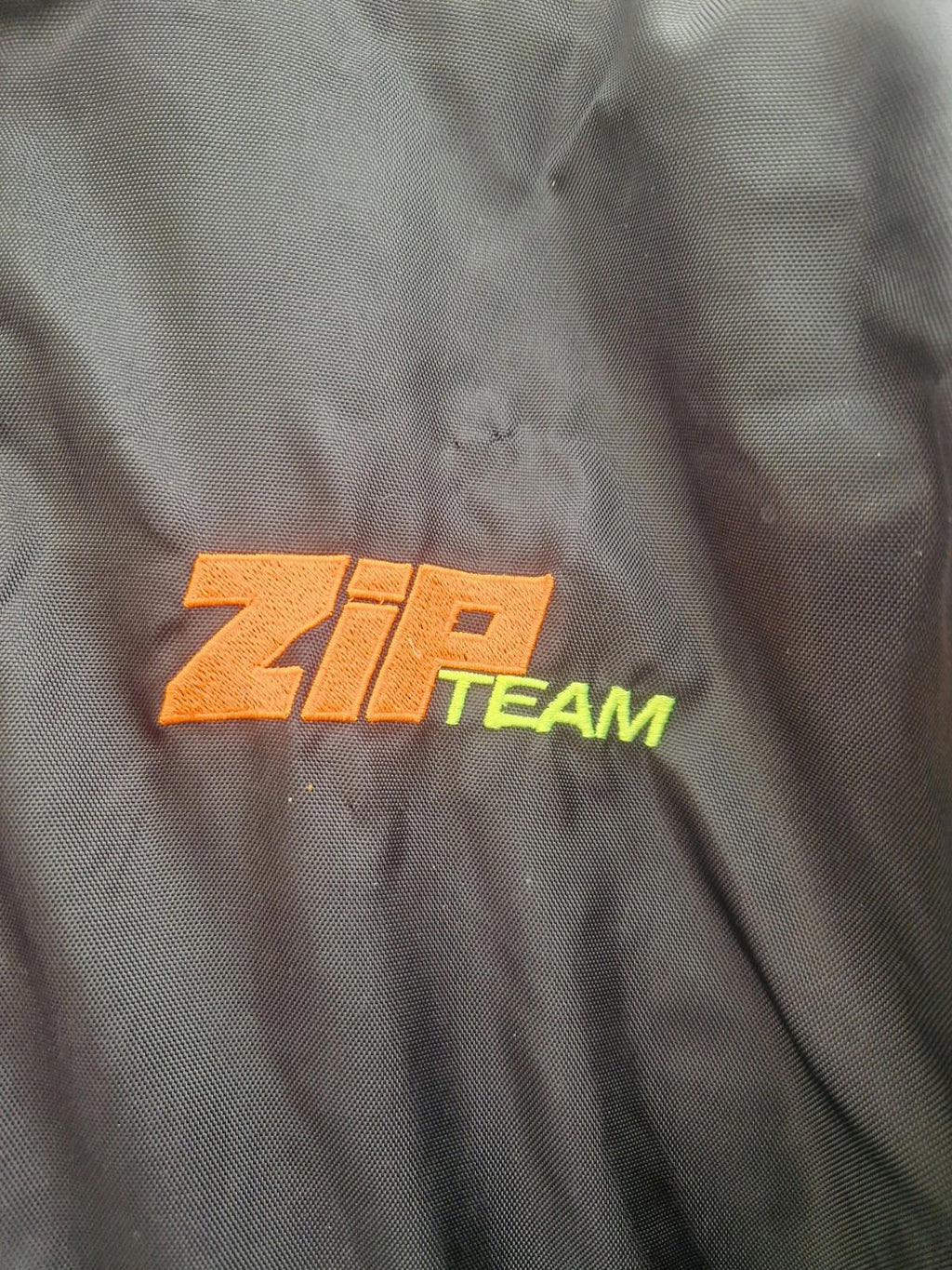 Zip Team Young Guns Go Karting Crew Fleece Lined Black Jacket  Uk Size  L Vgc