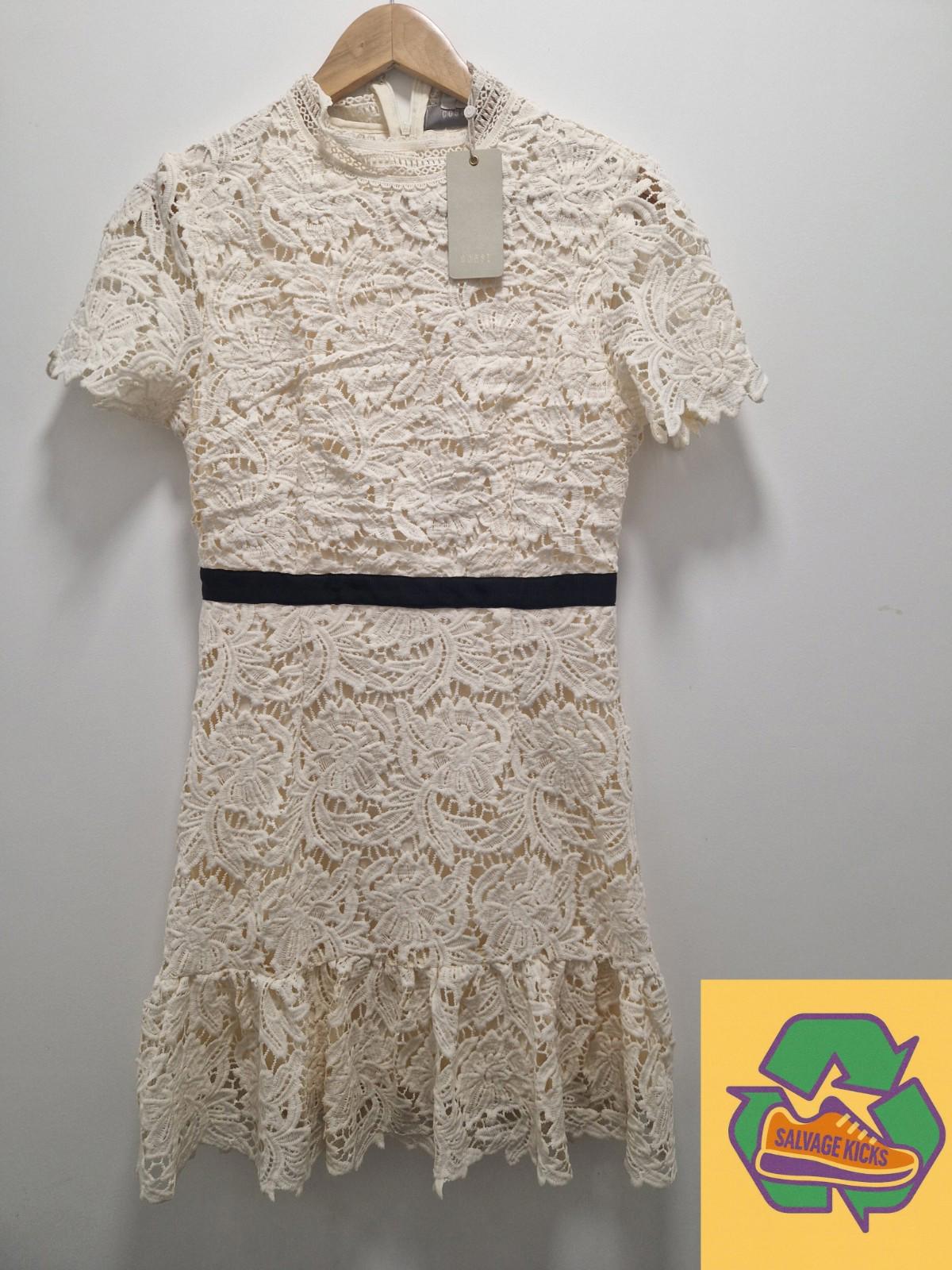 coast lace pephem mini dress ivory New With Tags Uk Size 12