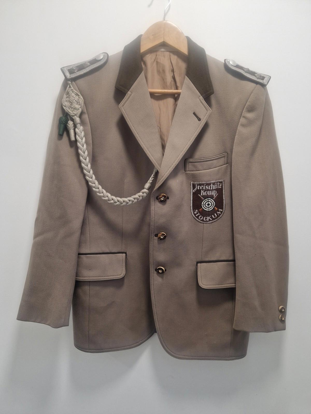 Vintage Military German Freischütz Komp Stockum"shooting Club Jacket P2P 20"Uk M