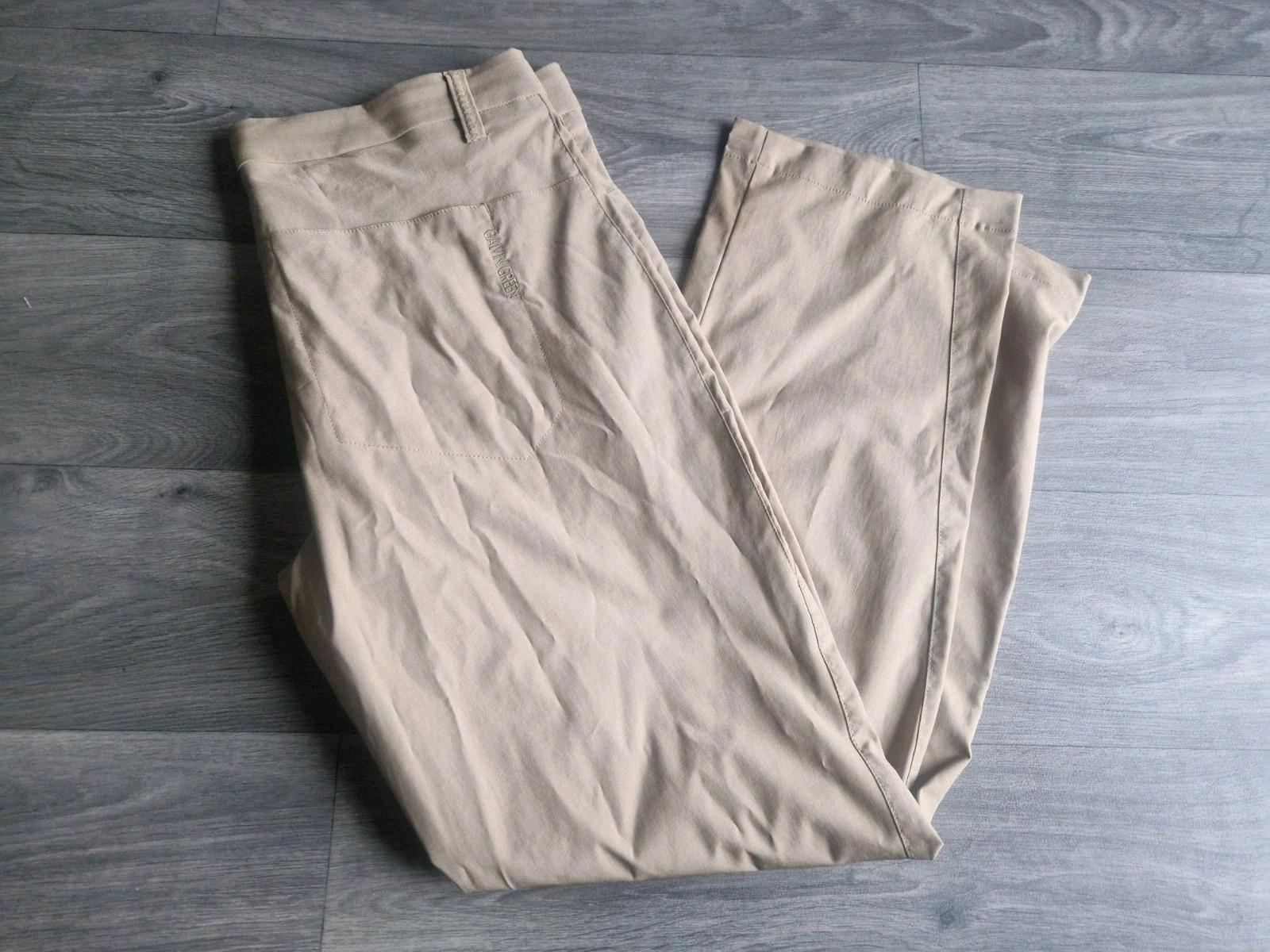 Galvin Green Ventil8 Golf Trousers Men’s W36 L30 Beige Straight Leg Golfing Vgc