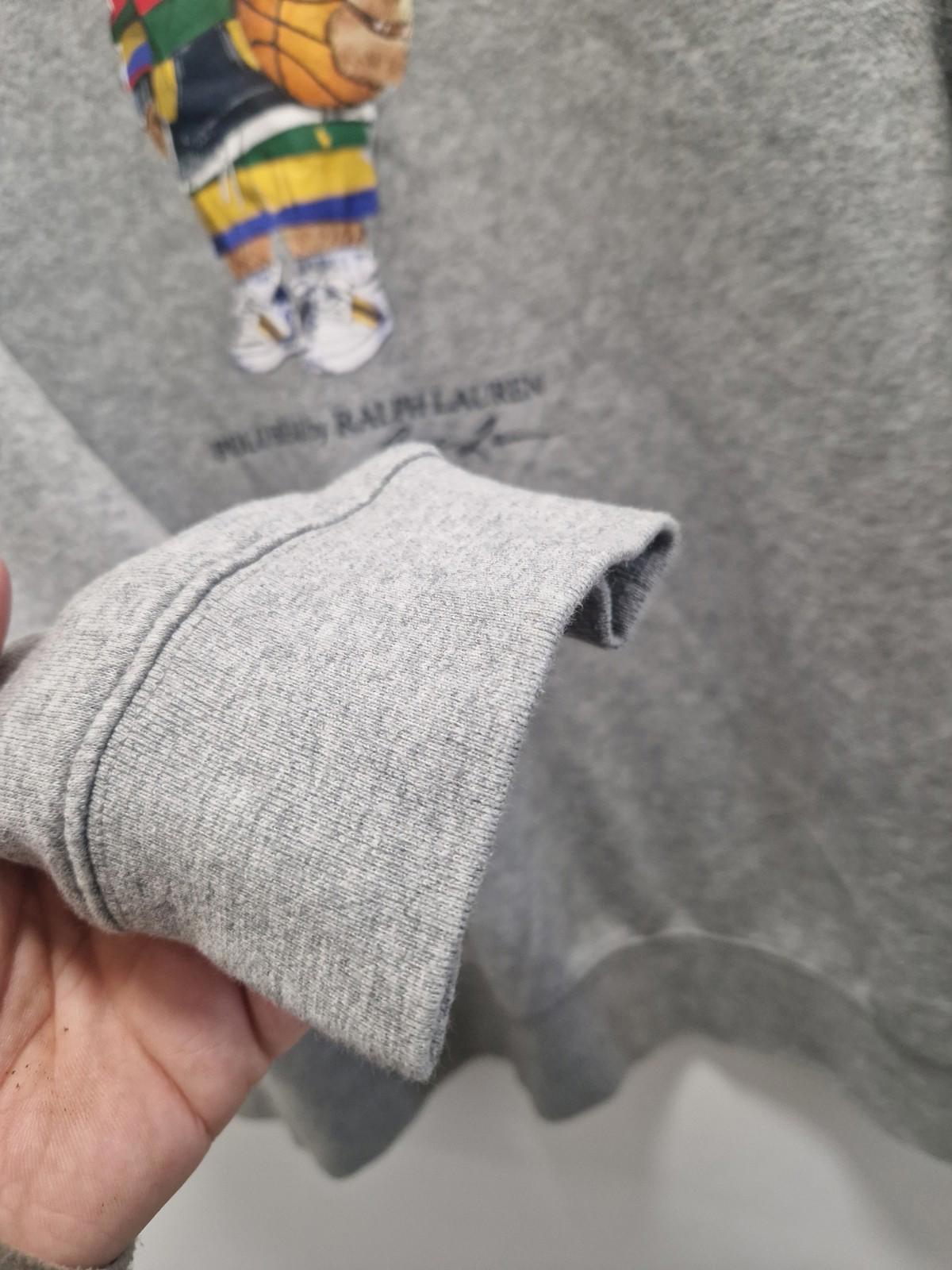 Ralph Lauren polo bear Crew Neck sweater Grey With Basketball Bear Uk Xxl  Gc