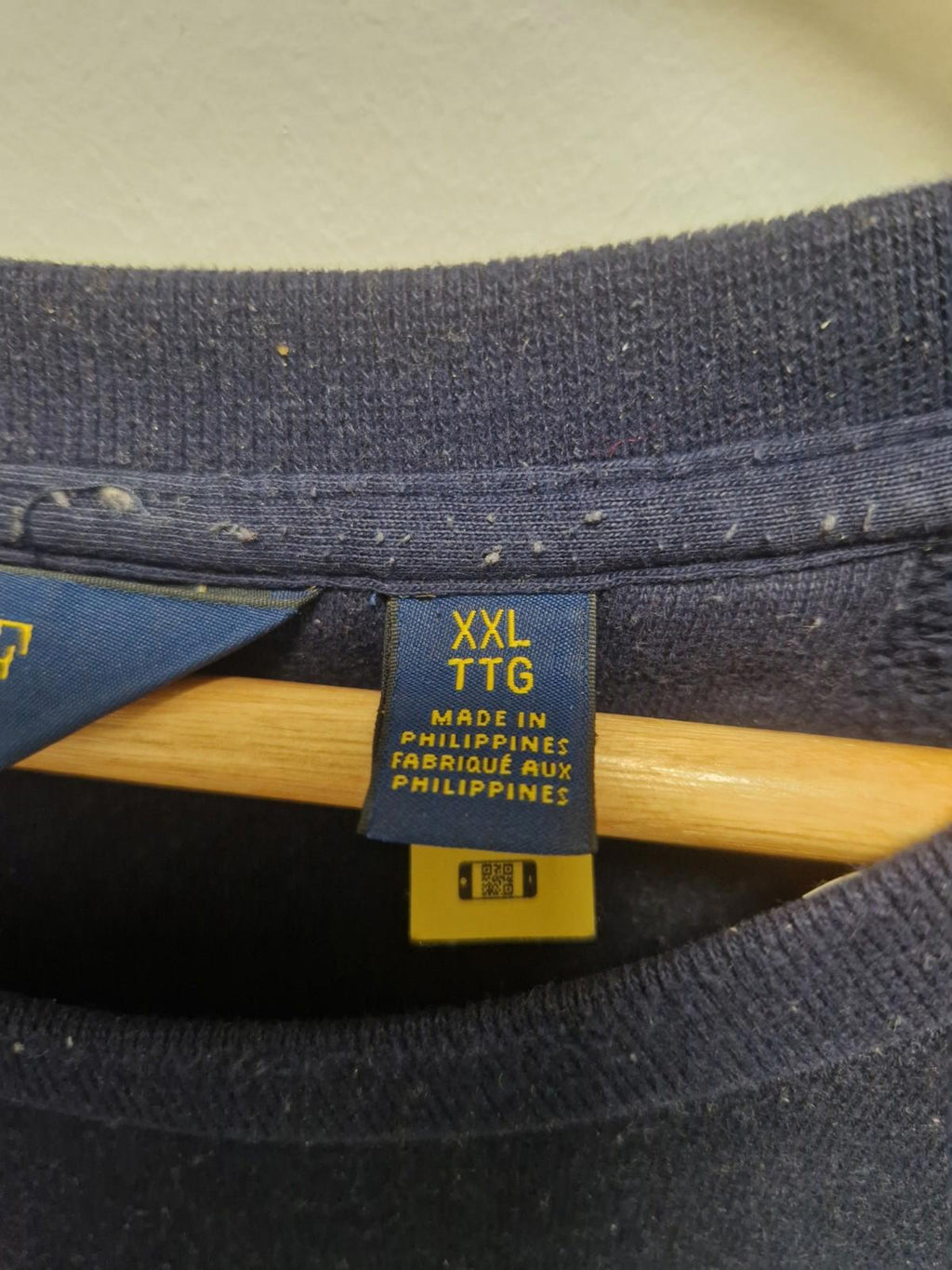 Ralph Lauren Polo Bear Crew Neck Navy Sweater  Golf Bear  Uk Xxl Preowened Gc