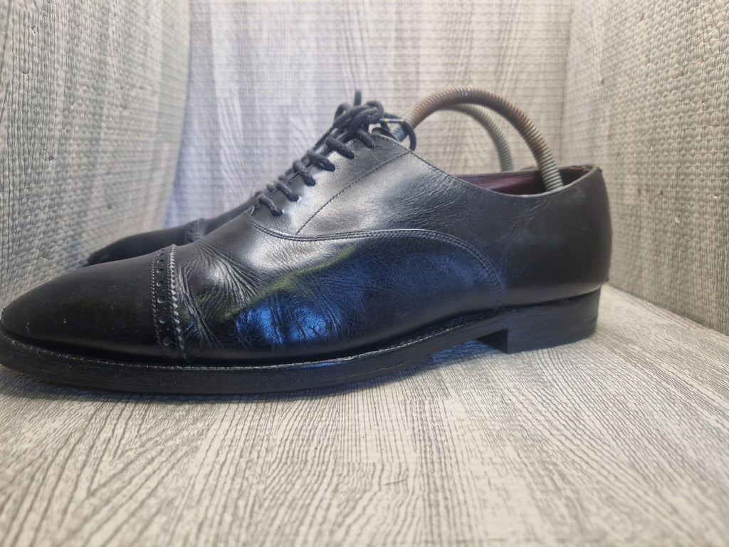 Church's Oxford Brogues Masterclass Black leather Shoes Made In England Uk 8.5 F