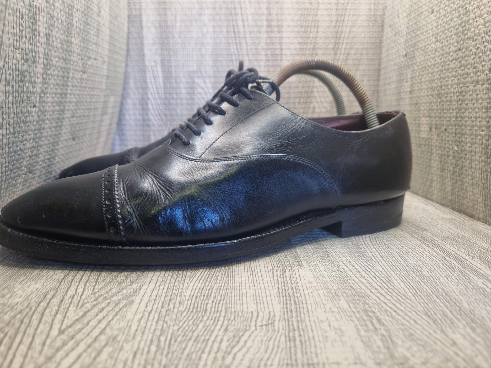 Church's Oxford Brogues Masterclass Black leather Shoes Made In England Uk 8.5 F